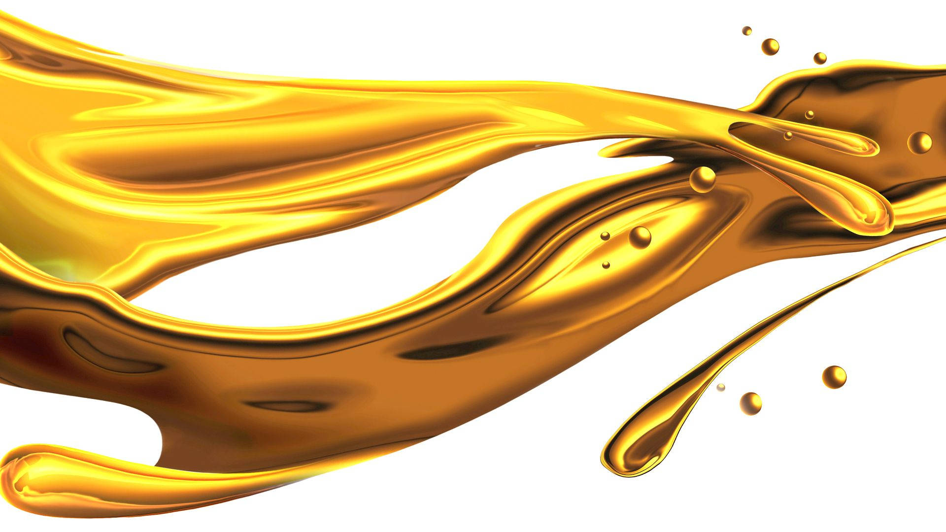 engine oil, golden liquid, white background, Full HD Desktop Wallpaper