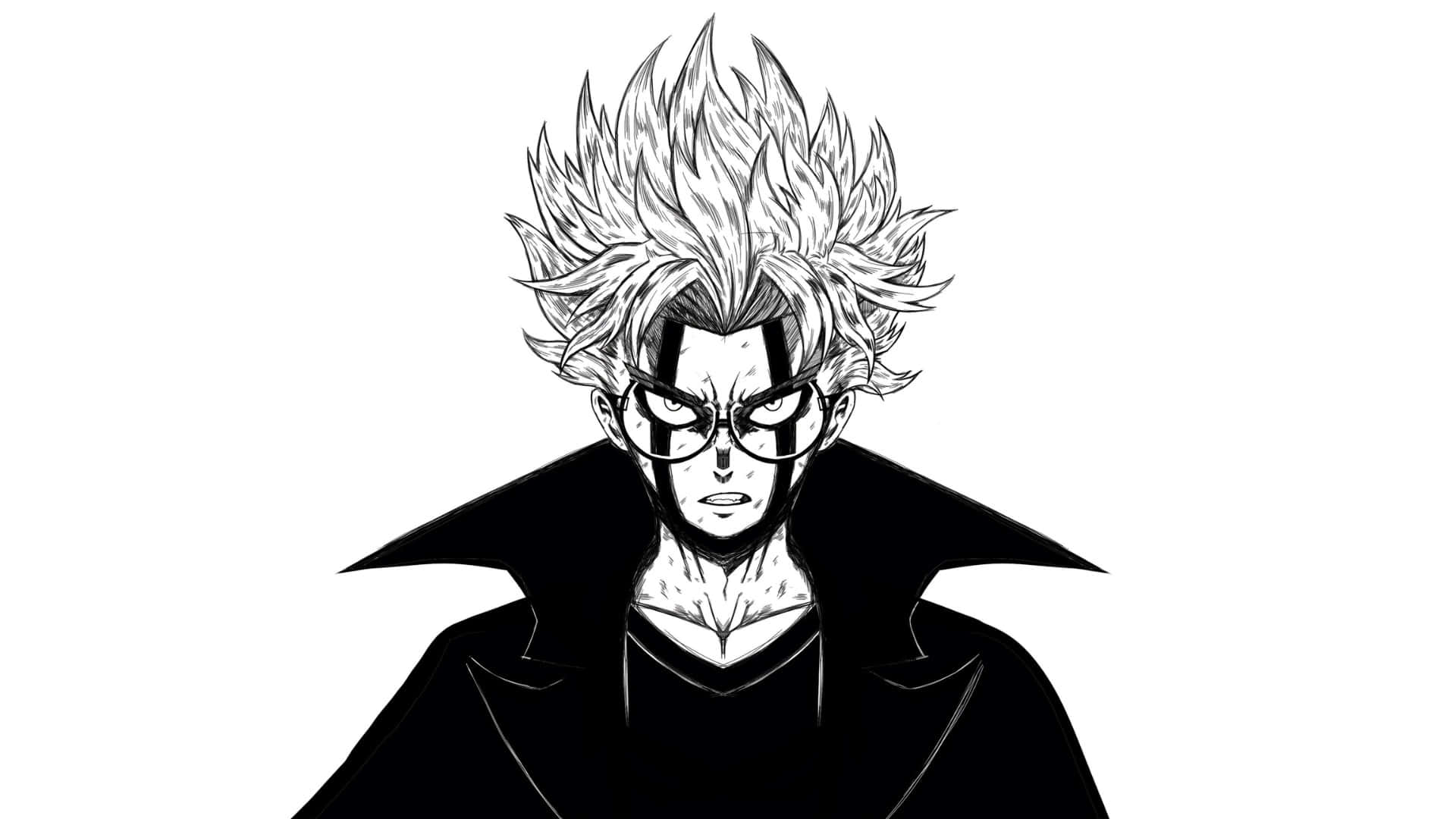 Okarun, spiky hair, glasses, Full HD Desktop Wallpaper