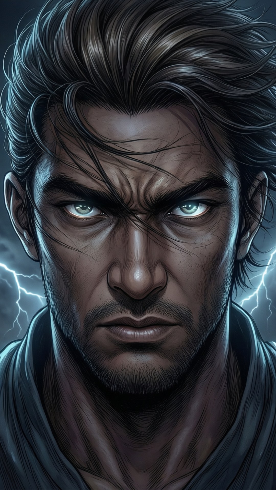 Okarun, close-up, dramatic lighting, Full HD Phone Wallpaper