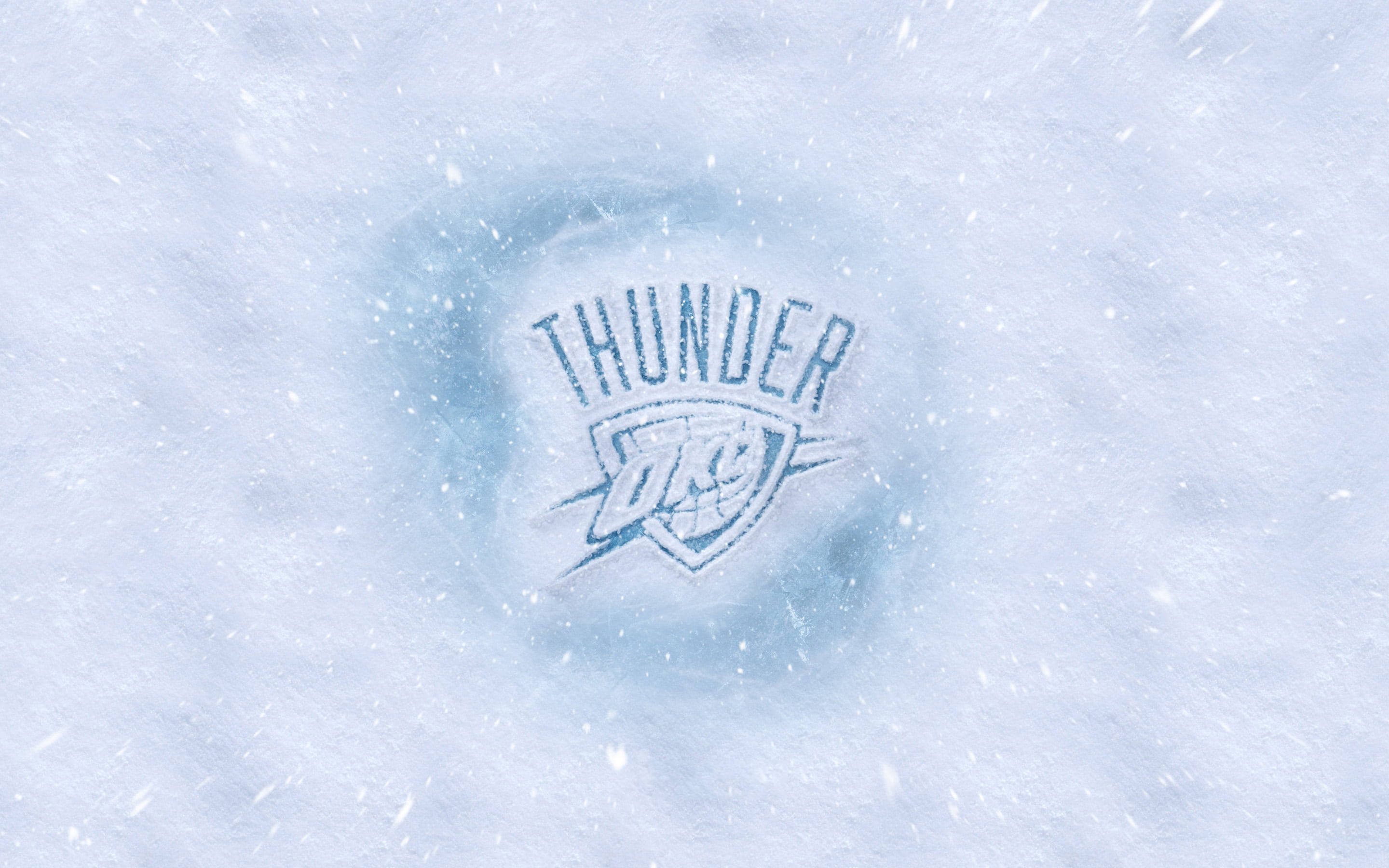 Oklahoma City Thunder, blizzard art, logo, 2K Desktop Wallpaper