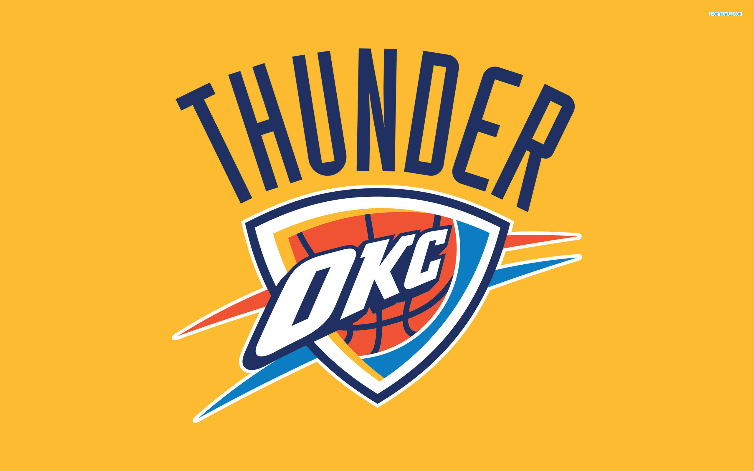 Oklahoma City Thunder, logo, basketball, 2K Desktop Wallpaper