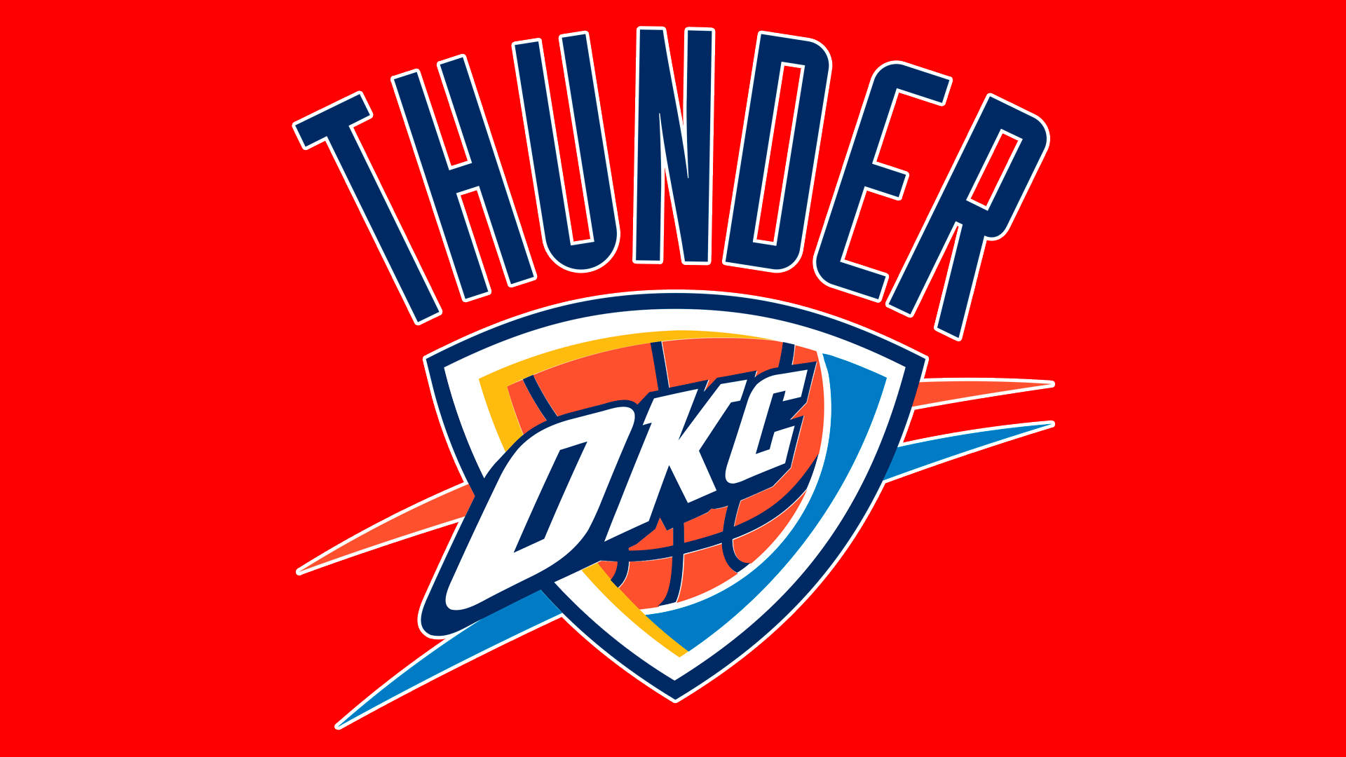 Oklahoma City Thunder, logo, basketball, Full HD Desktop Wallpaper