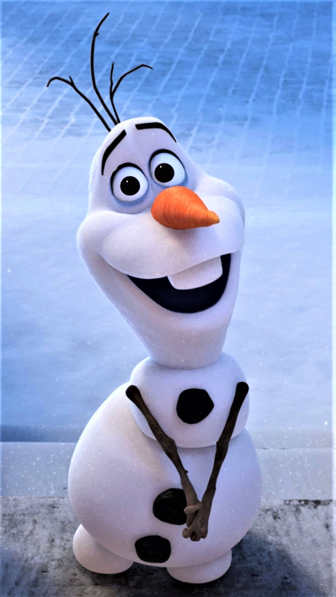 Olaf, carrot nose, twig arms, Full HD Phone Wallpaper