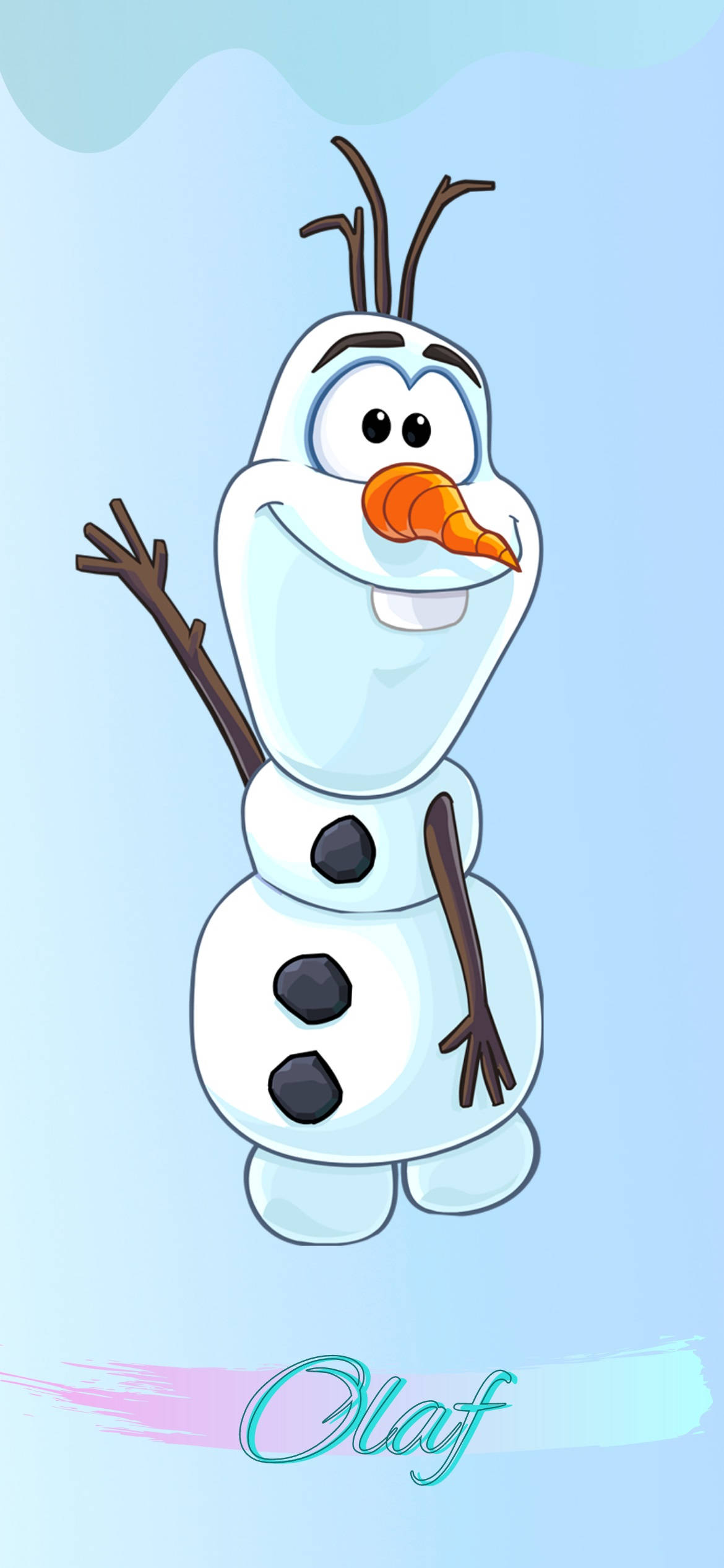 Olaf, carrot nose, twig arms, Full HD Phone Wallpaper