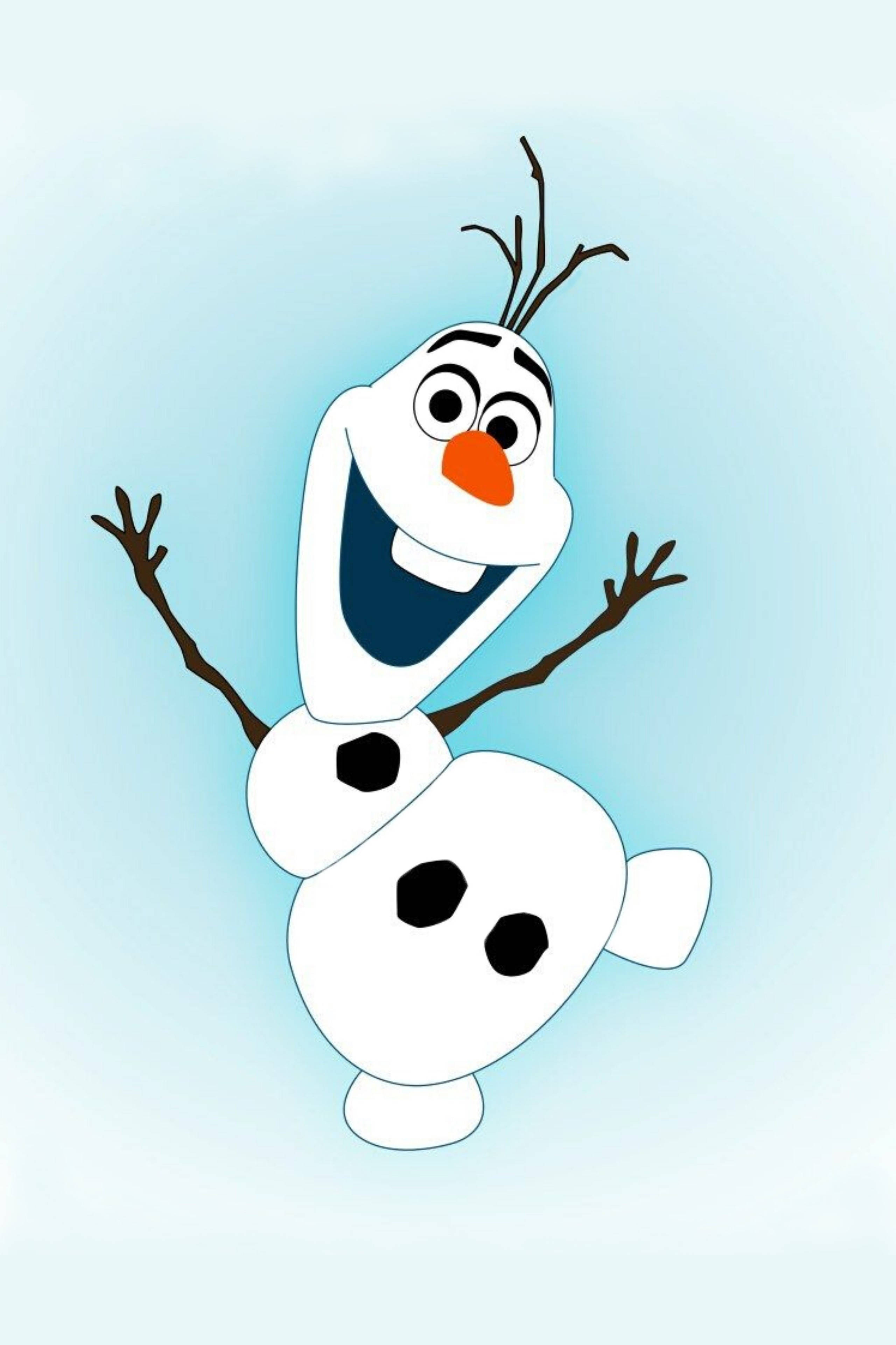 Olaf, twig arms, carrot nose, 4K Phone Wallpaper