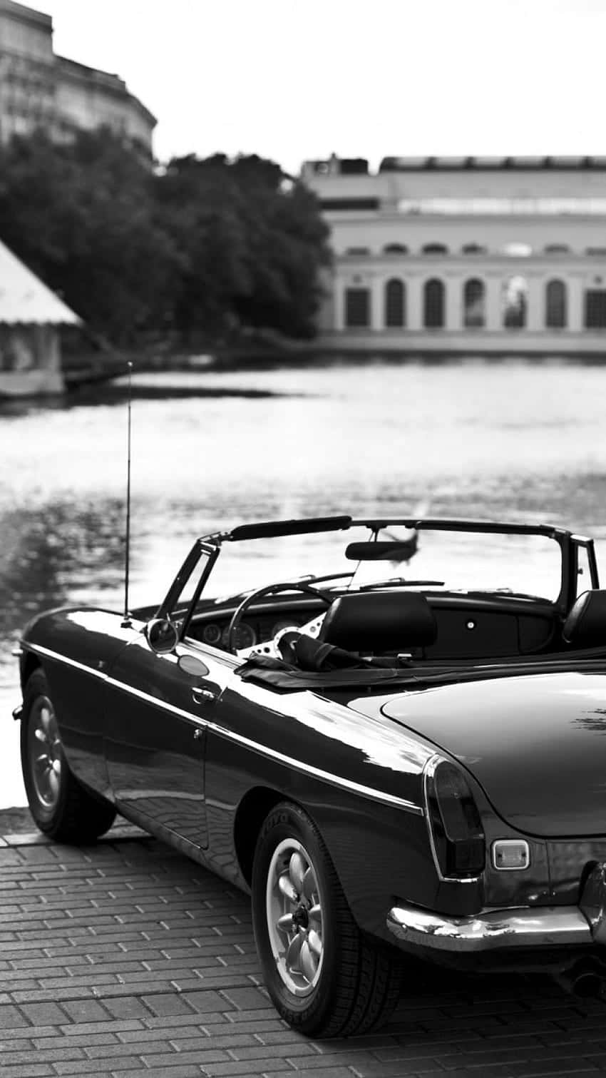 Old School Mobile, black, convertible, HD Phone Wallpaper