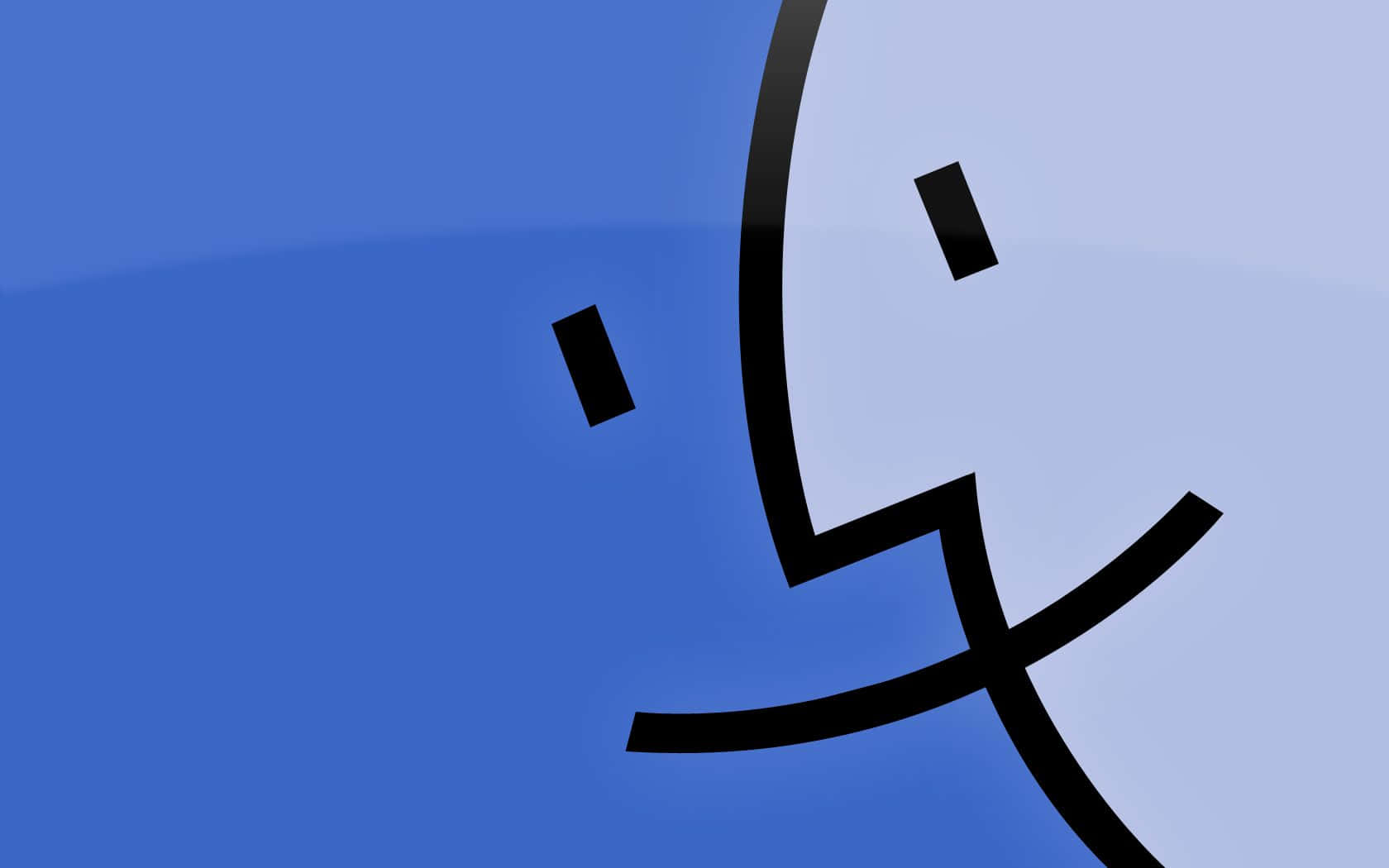 Old Mac, black line drawing, smiling face, HD Desktop Wallpaper