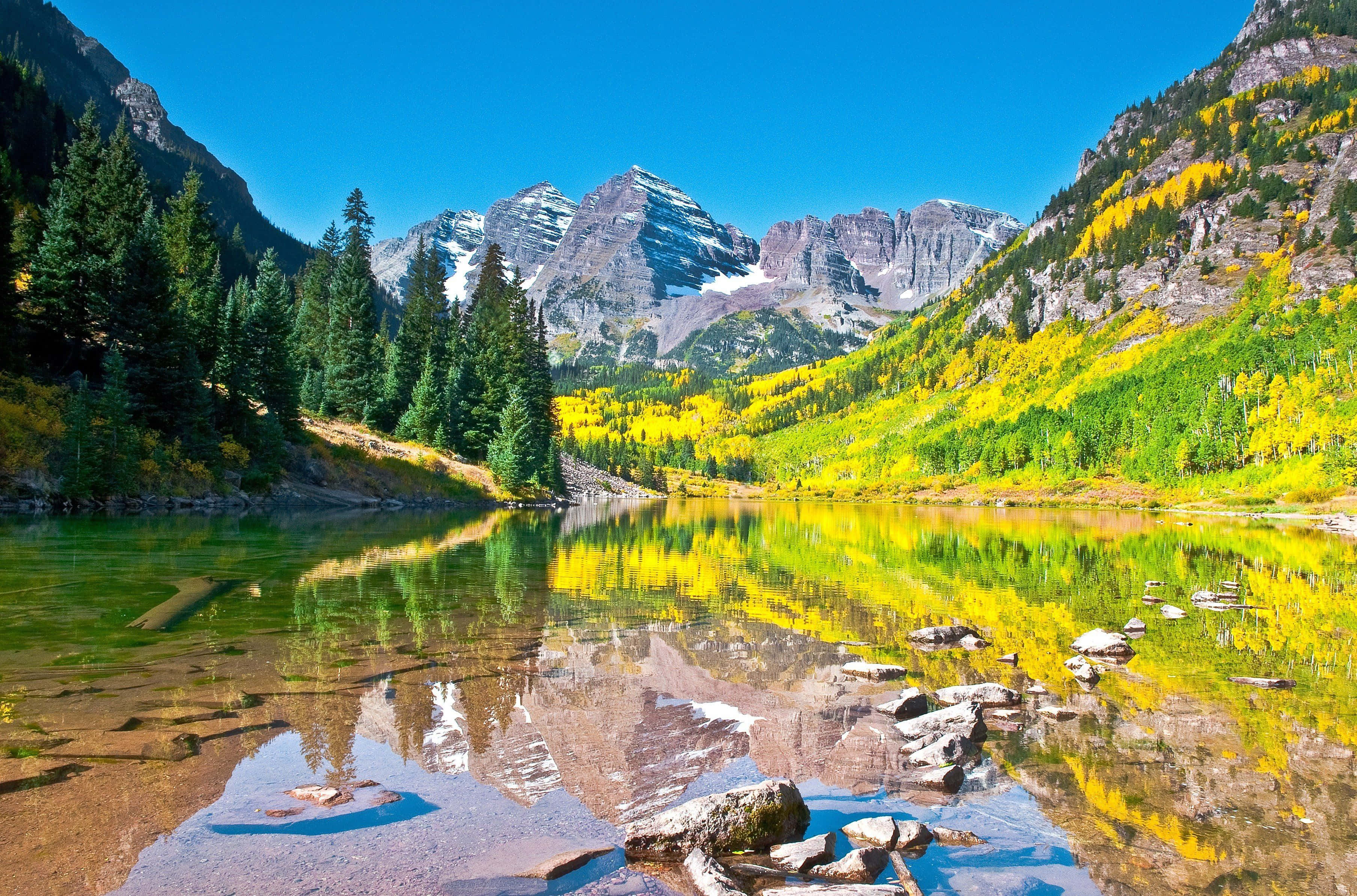 cute mac, 3614 x 2388, autumn mountain lake, 2K Desktop Wallpaper