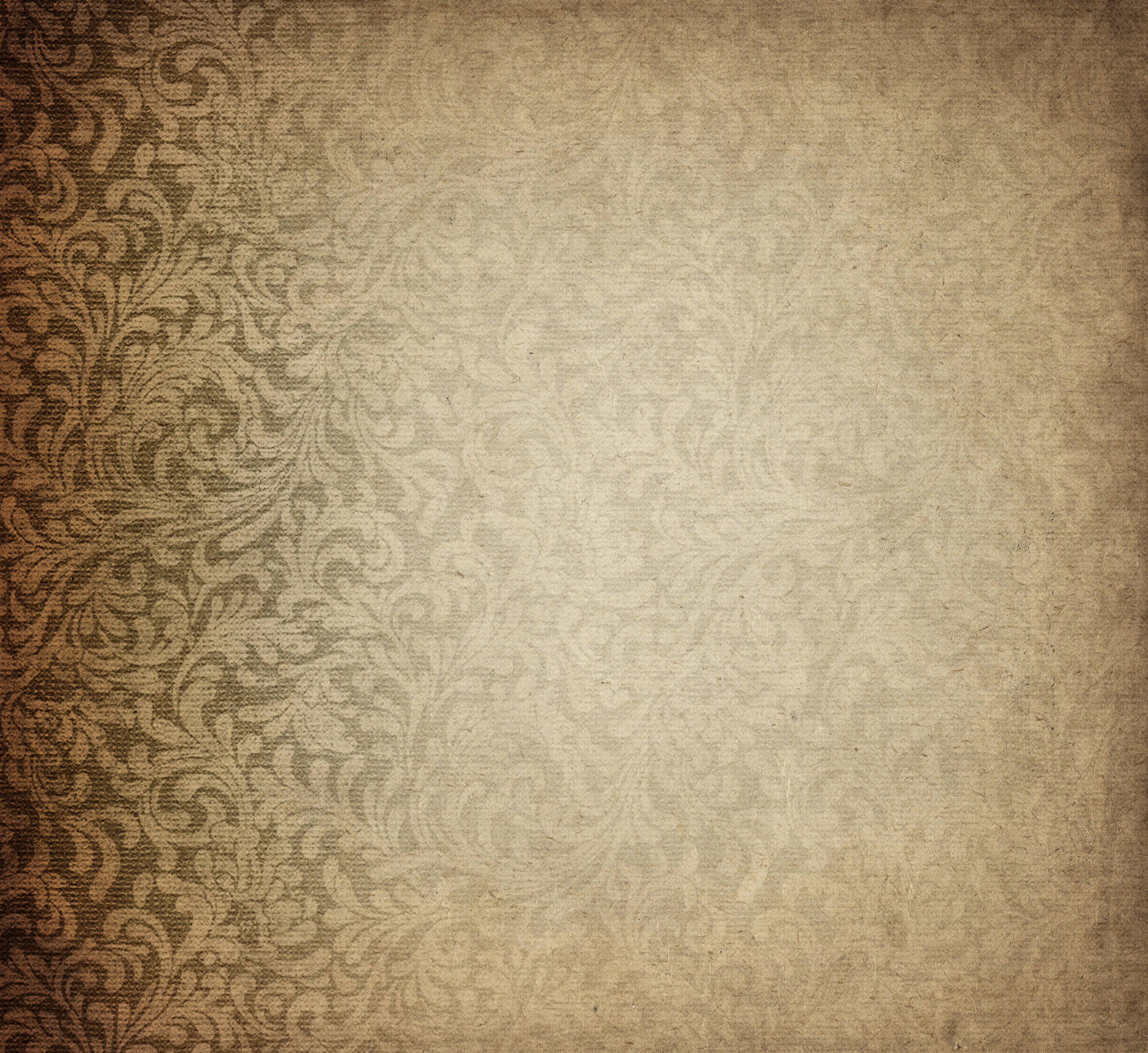 Old Paper, paisley design, beige, 2K Desktop Wallpaper