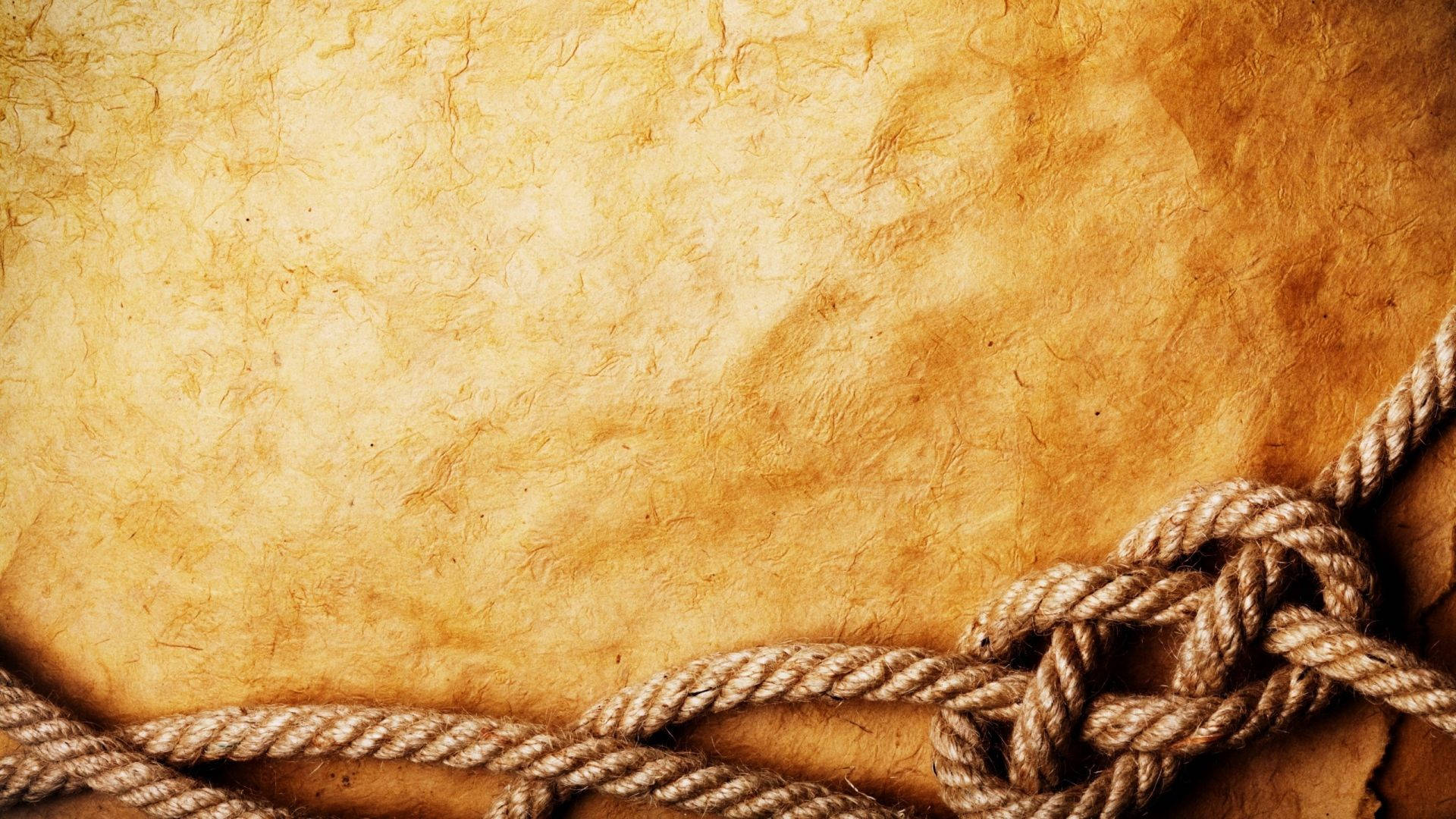 old paper, nautical manuscript, rope knot, Full HD Desktop Wallpaper