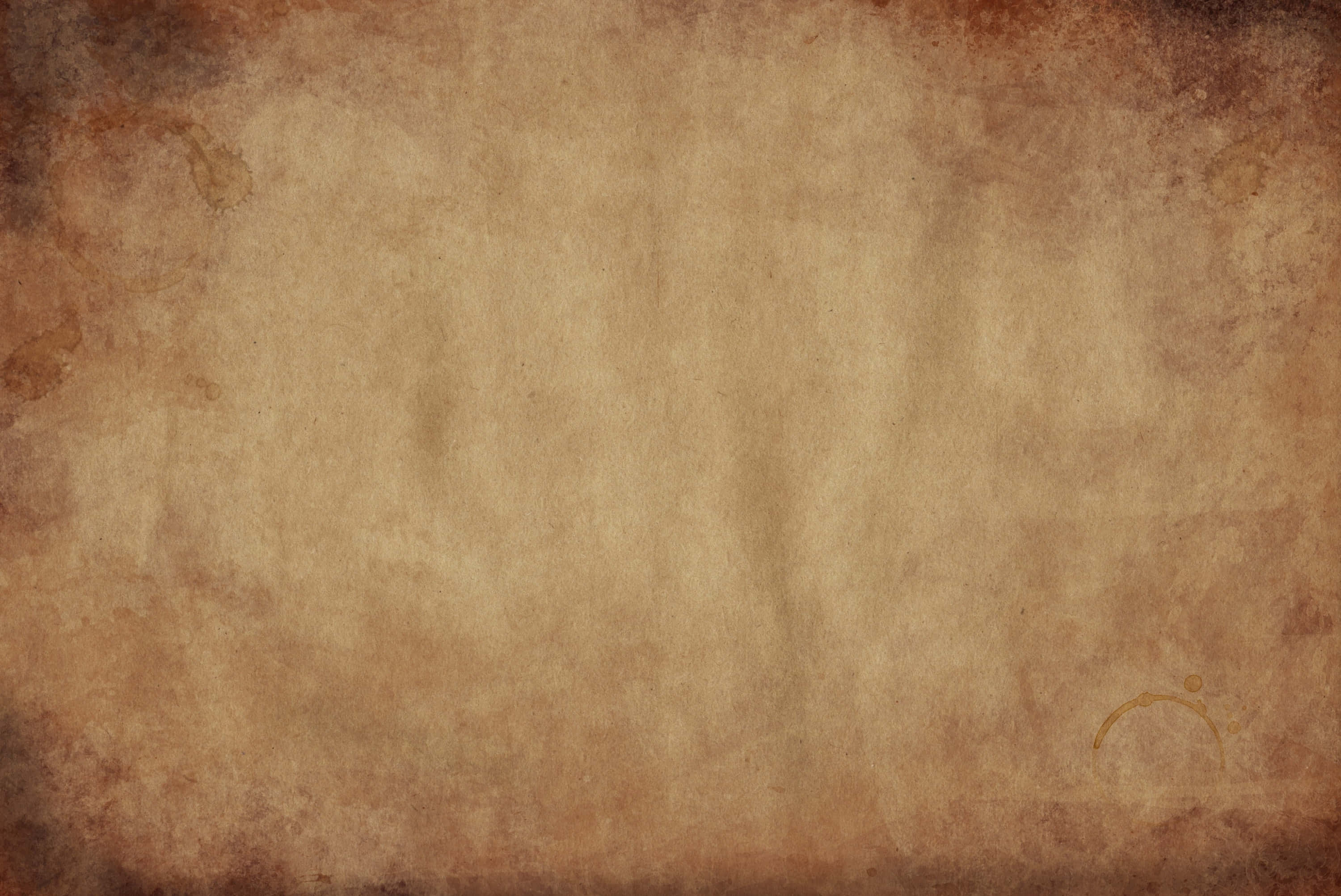 old paper texture vintage, weathered parchment, brown stains, 2K Desktop Wallpaper