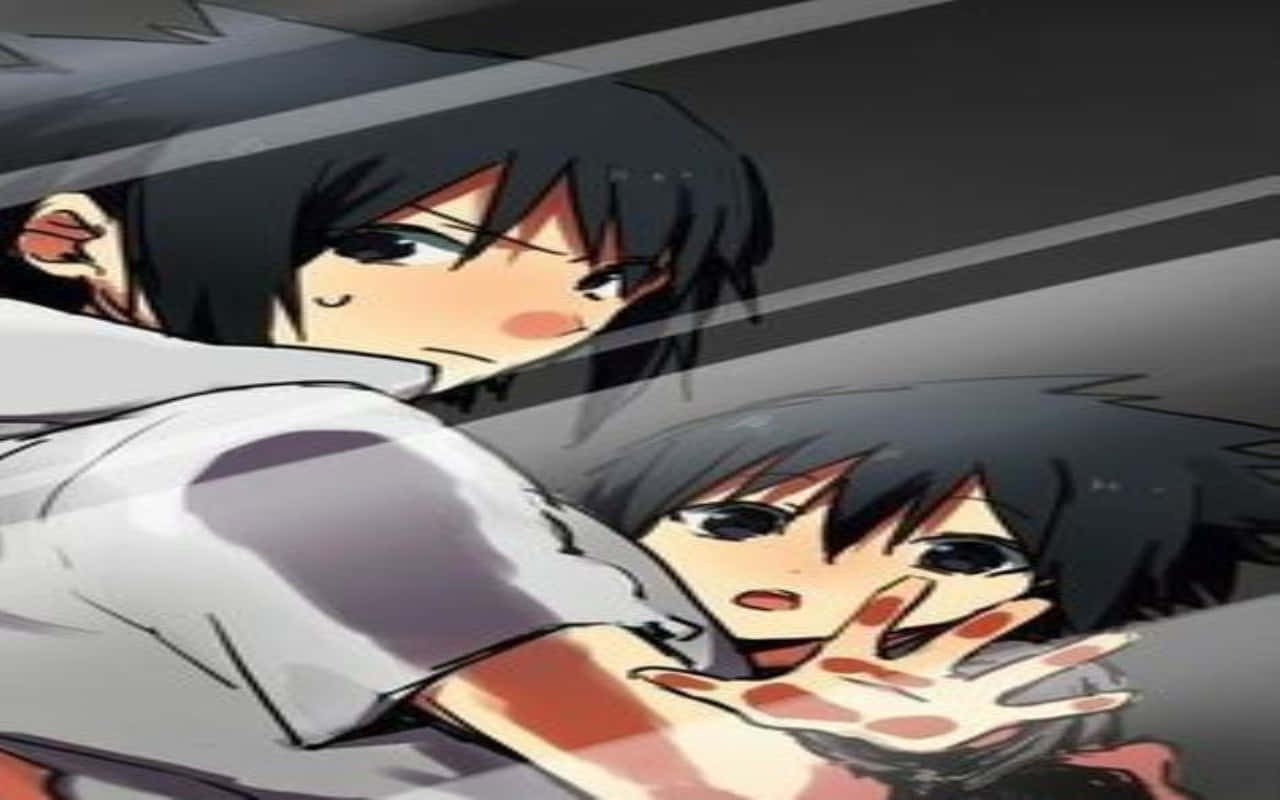 Old Sasuke, anime characters, tense moment, HD Desktop Wallpaper