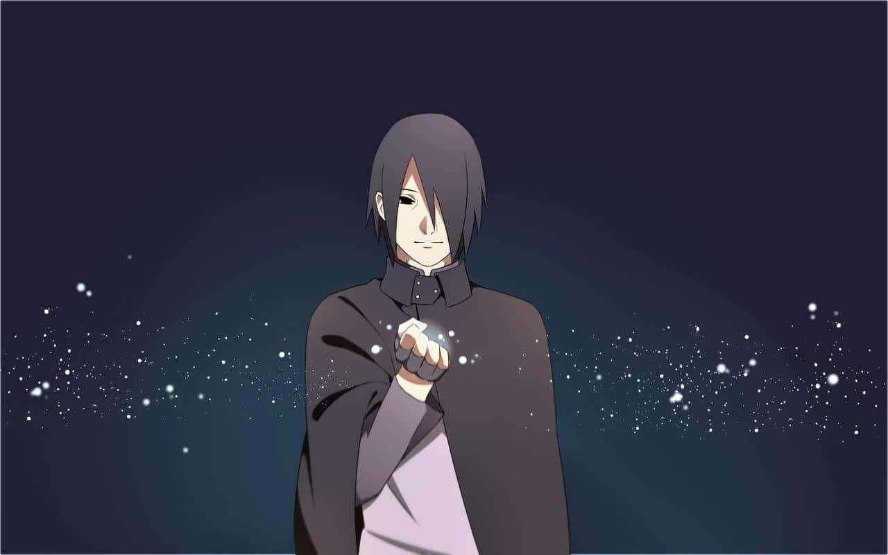 Old Sasuke, dark hair, cloak, HD Desktop Wallpaper
