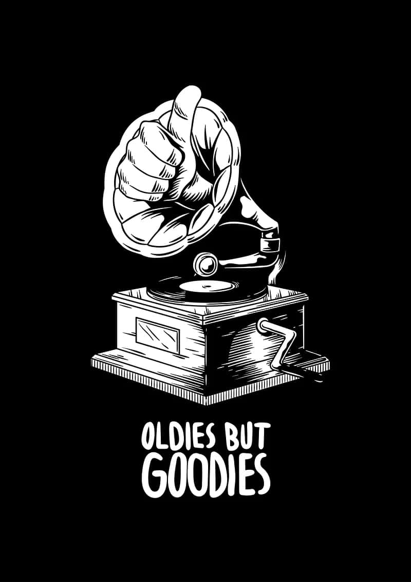 vintage gramophone, fist replacing the horn, Oldies But Goodies, SD Phone Wallpaper