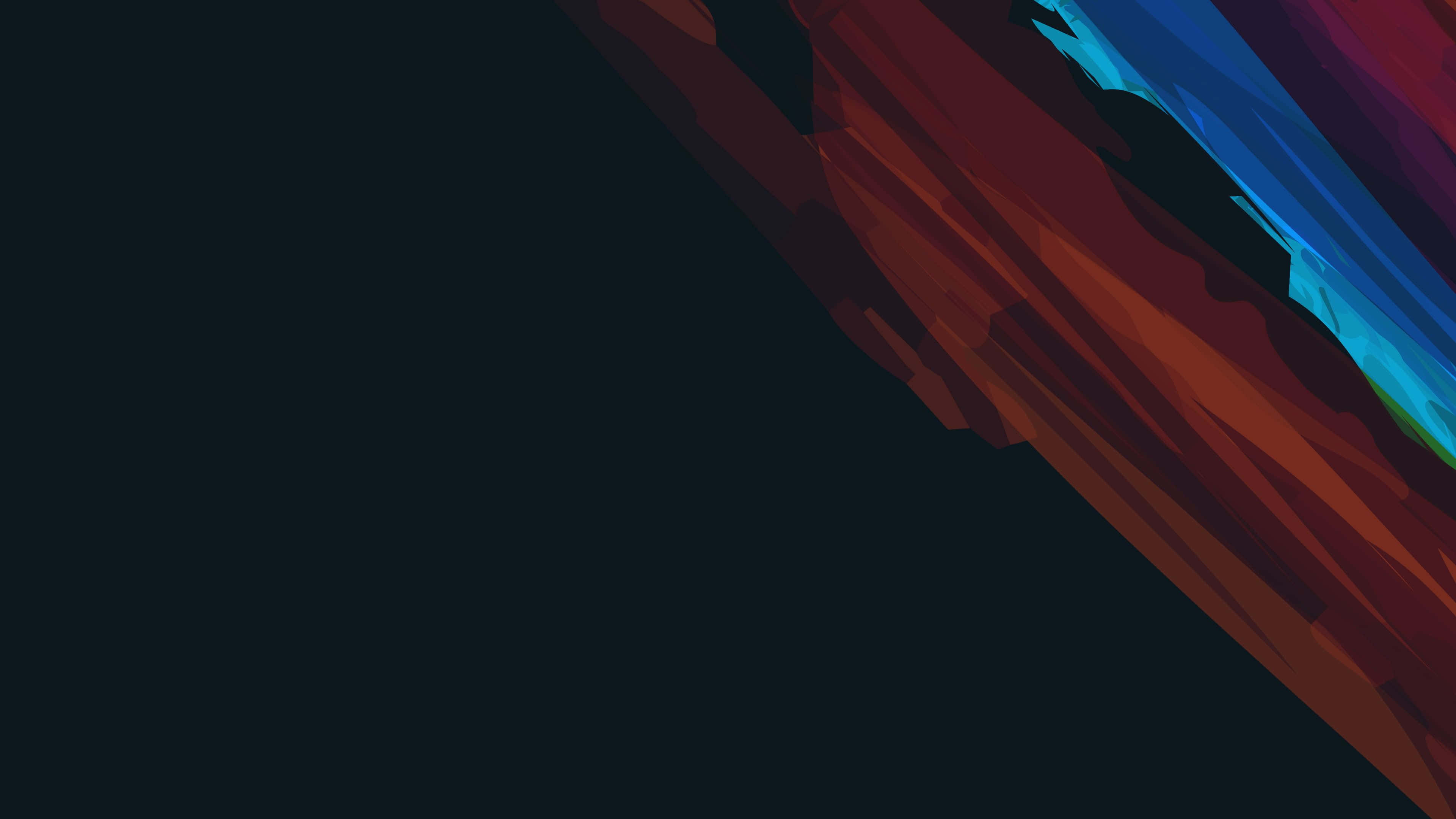 Oled 4K HDR, red, blue, 4K Desktop Wallpaper