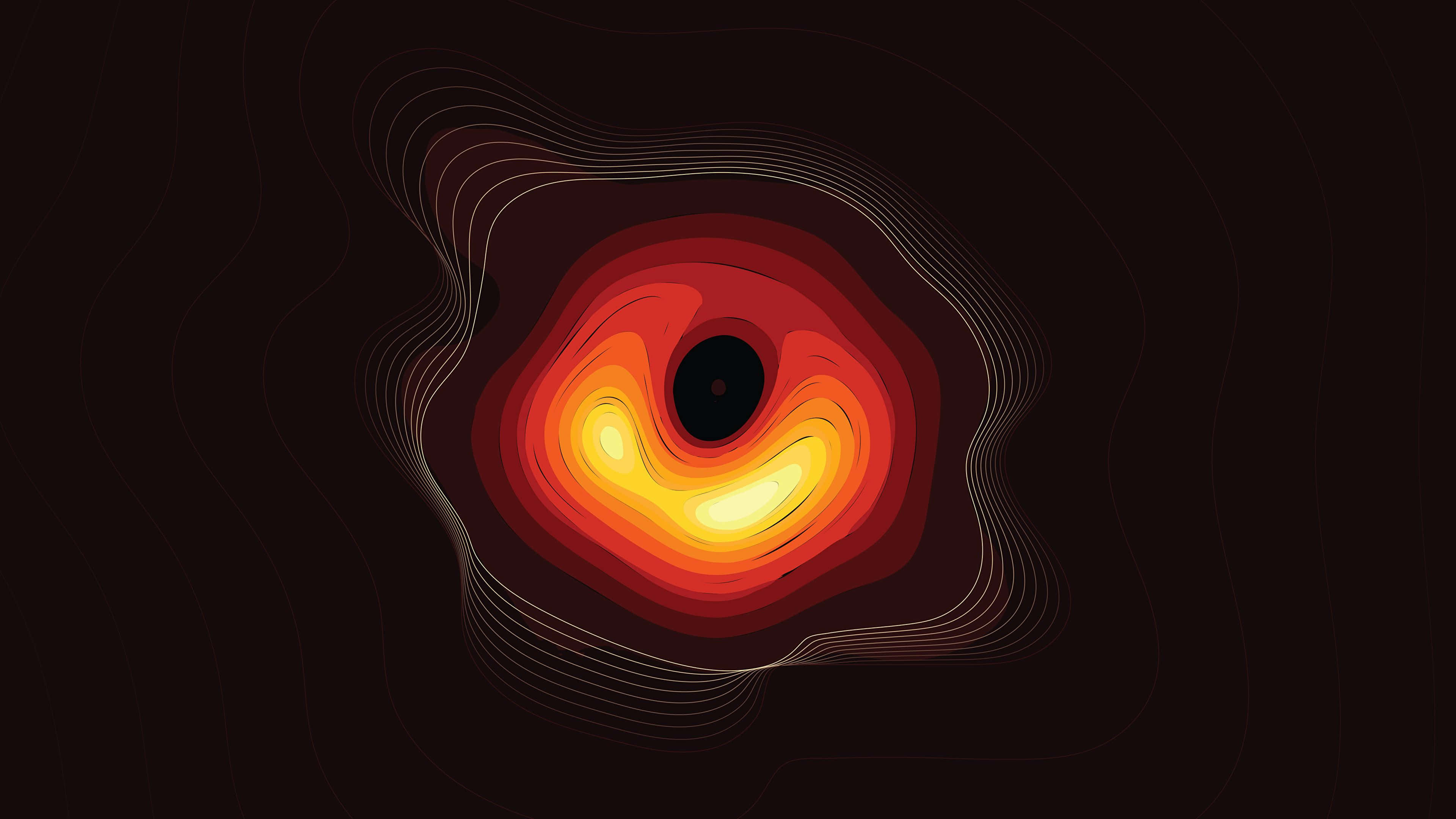 OLED 4K HDR, fiery orange, red hues, 4K Desktop Wallpaper