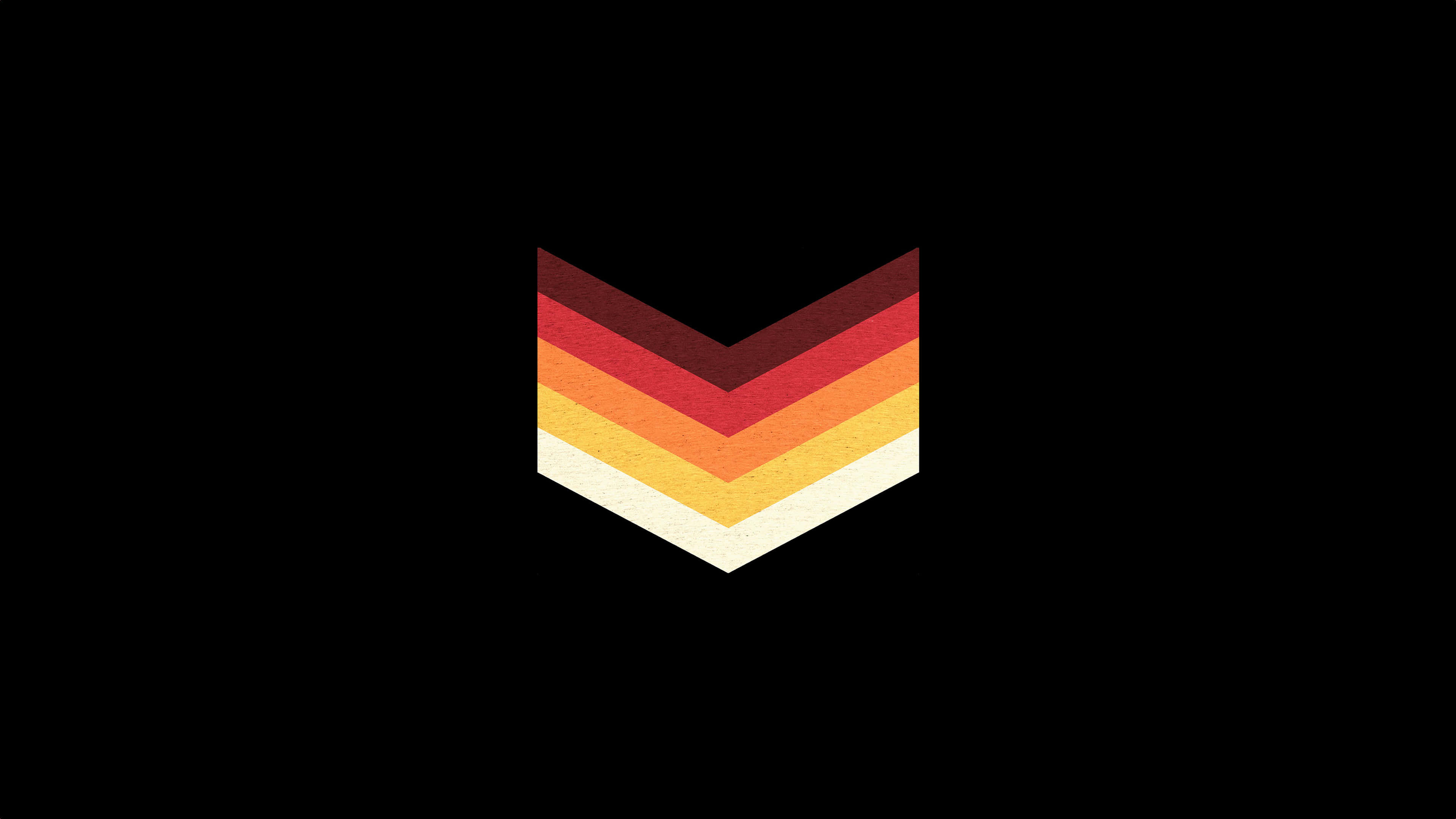 Oled 4K Hdr, geometric chevron pattern, warm gradient tones, 4K Desktop Wallpaper