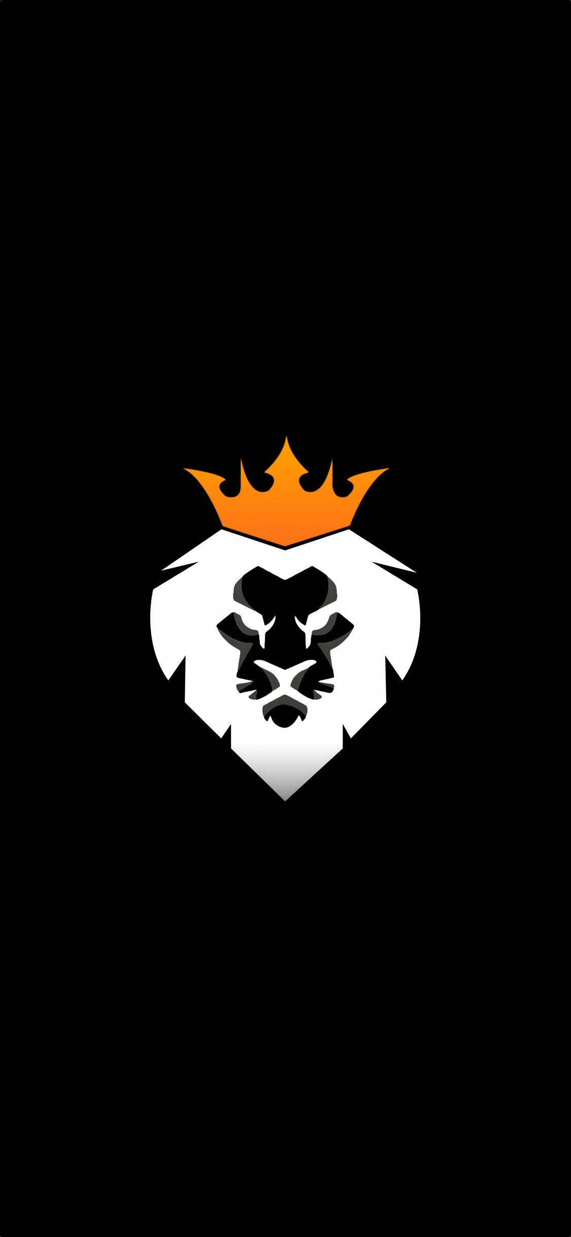 Oled iPhone, lion, golden crown, Full HD Phone Wallpaper