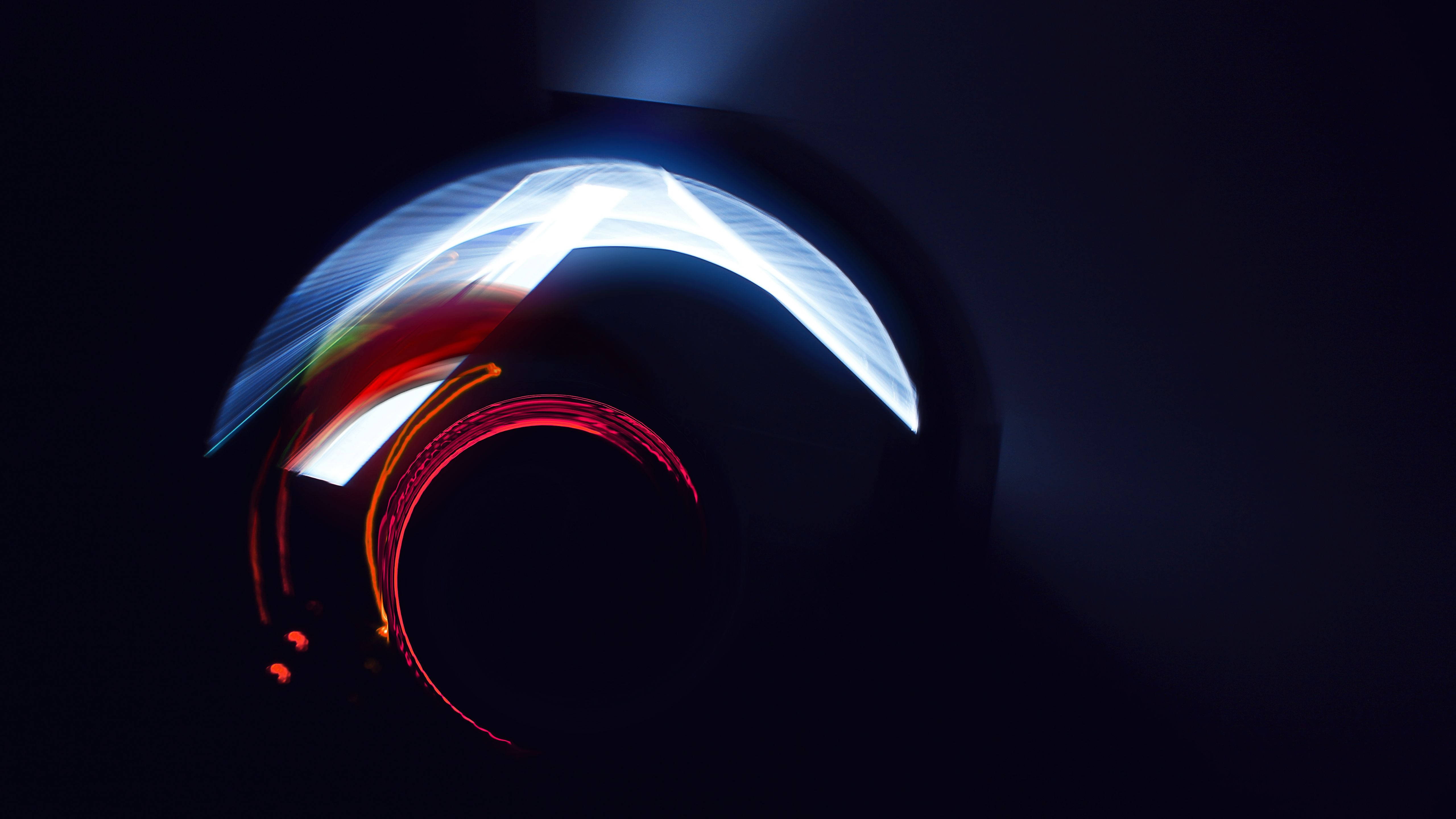 Oled, blue, red, 5K Desktop Wallpaper
