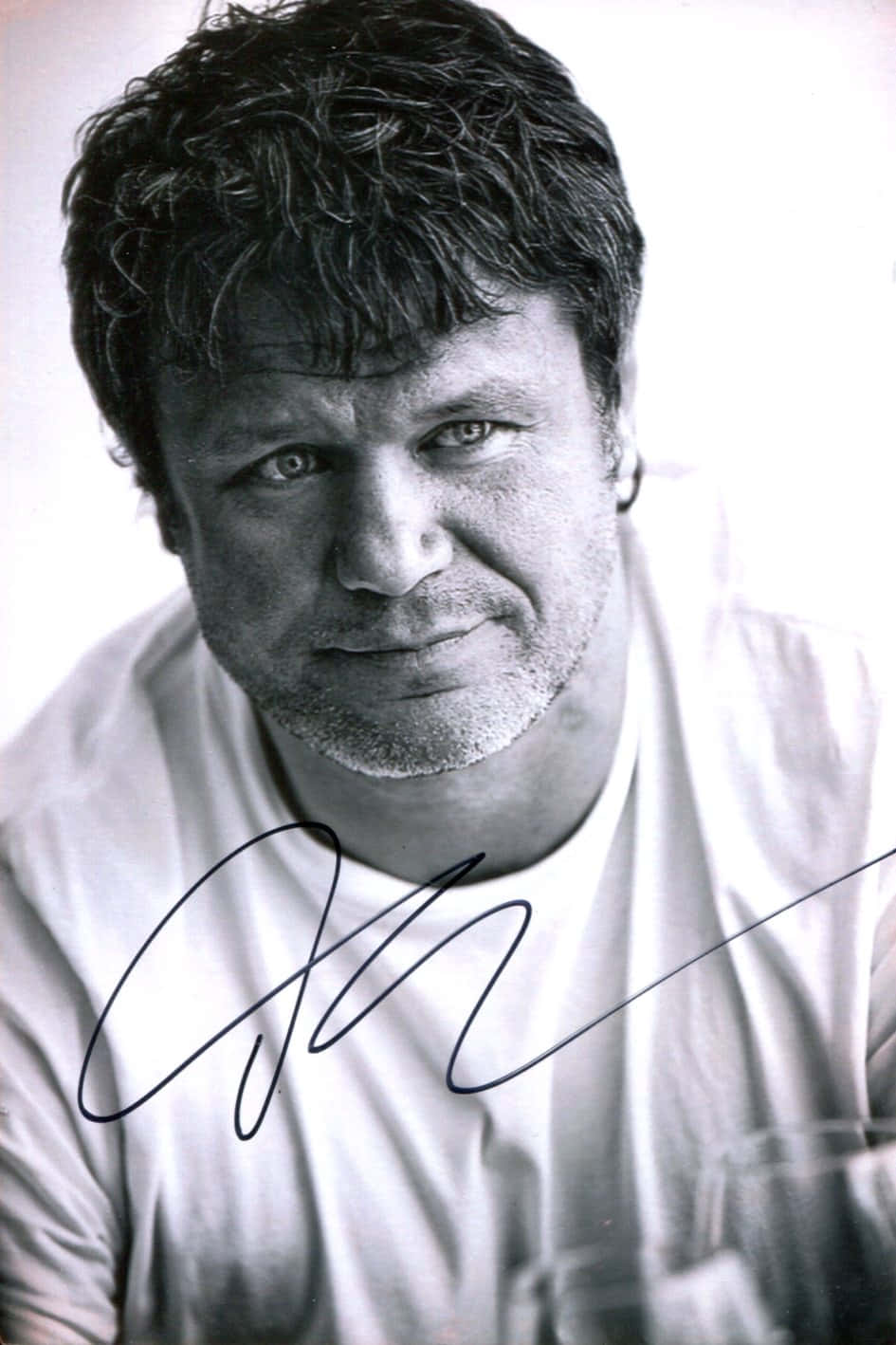 Oleg Taktarov, black and white portrait, tousled hair, HD Phone Wallpaper