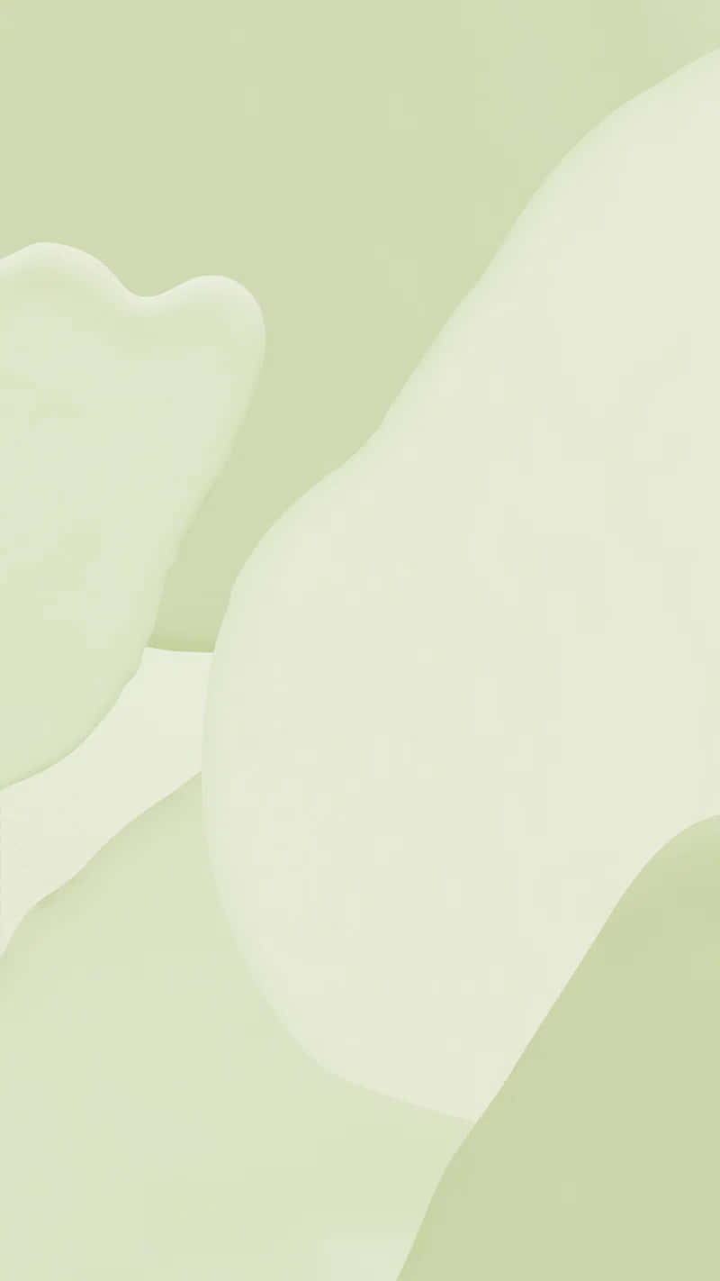 Olive Green Abstract Waves, pastel green, muted mint, HD Phone Wallpaper