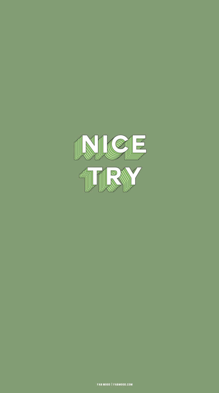 Olive Green, iPhone, white text, SD Phone Wallpaper