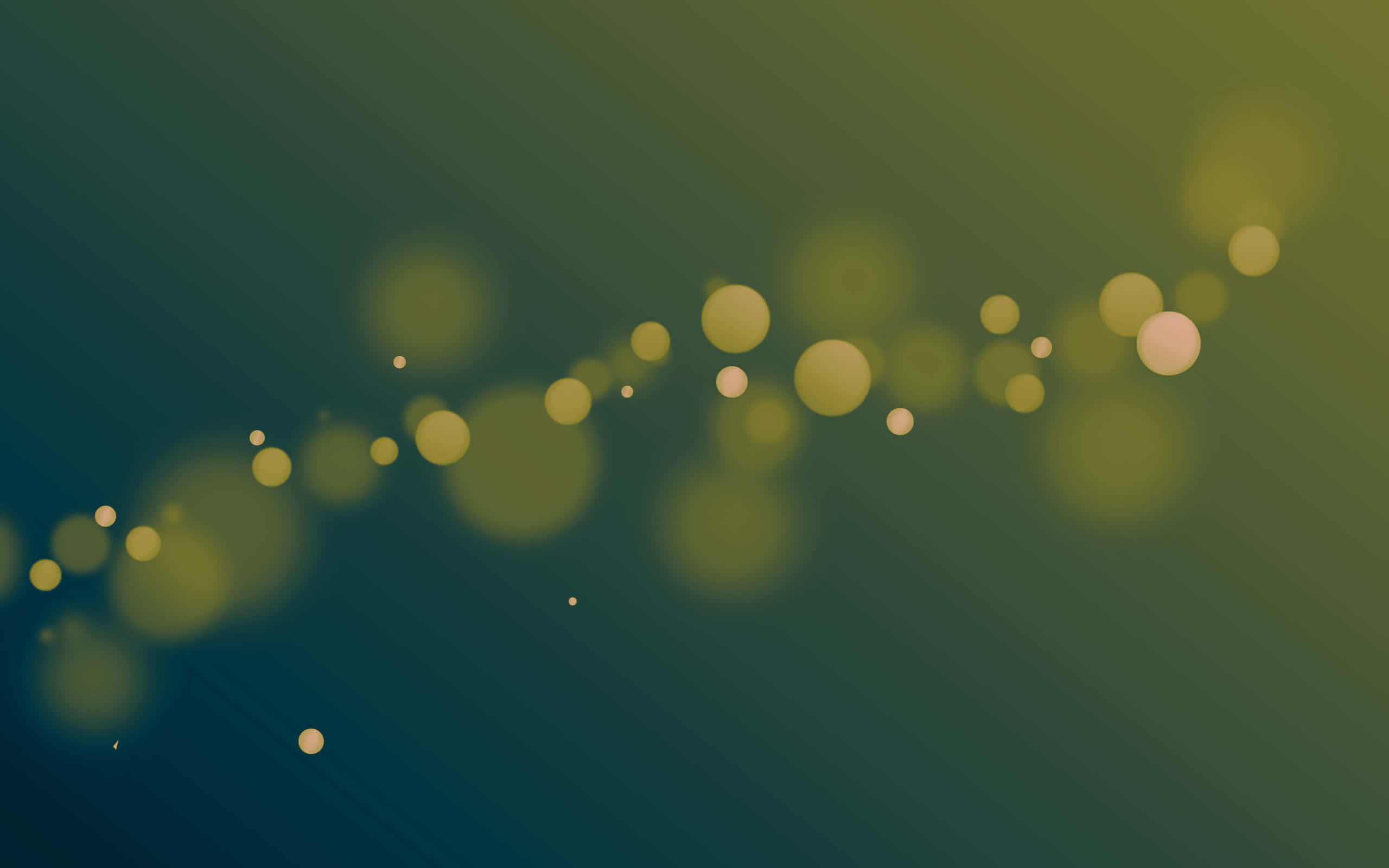 Olive Greenaesthetic Desktop, teal to olive green, golden bokeh lights, 2K Desktop Wallpaper