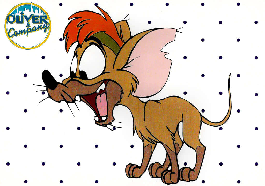 Oliver and company, cartoon mouse, red hair, SD Desktop Wallpaper