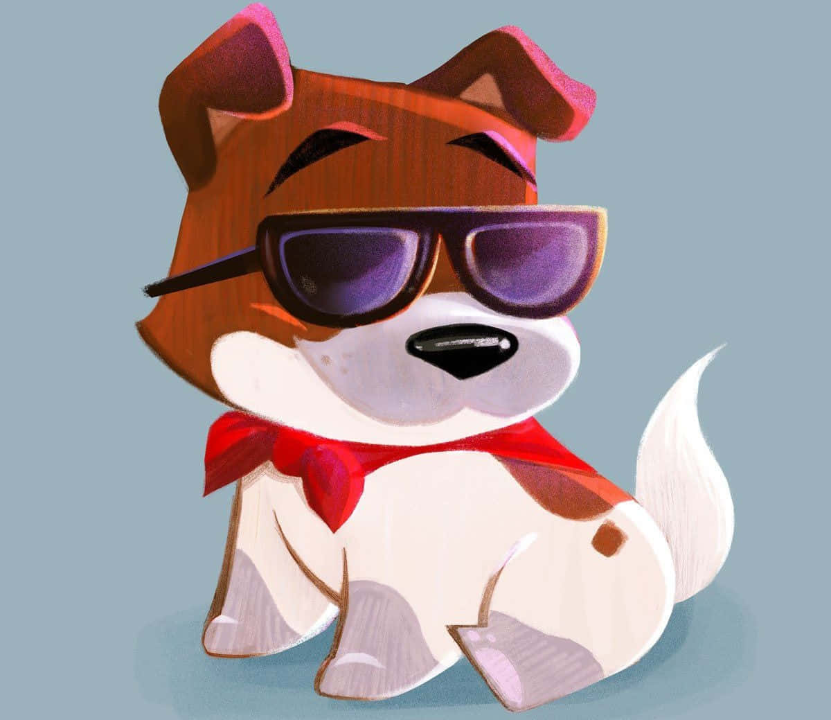 Oliver and company, cartoon dog, sunglasses, SD Desktop Wallpaper