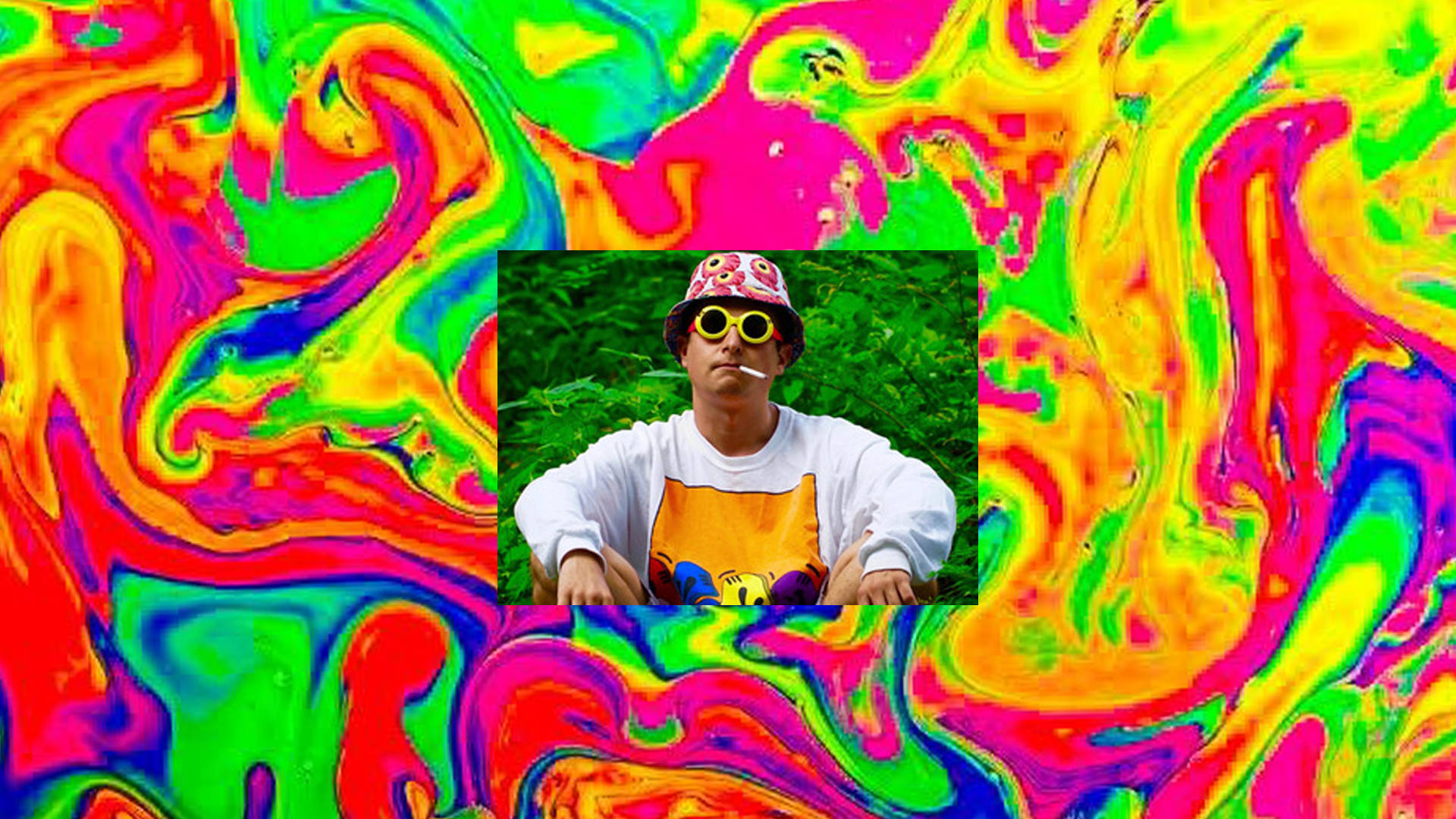 Oliver Tree, bucket hat, sunglasses, Full HD Desktop Wallpaper