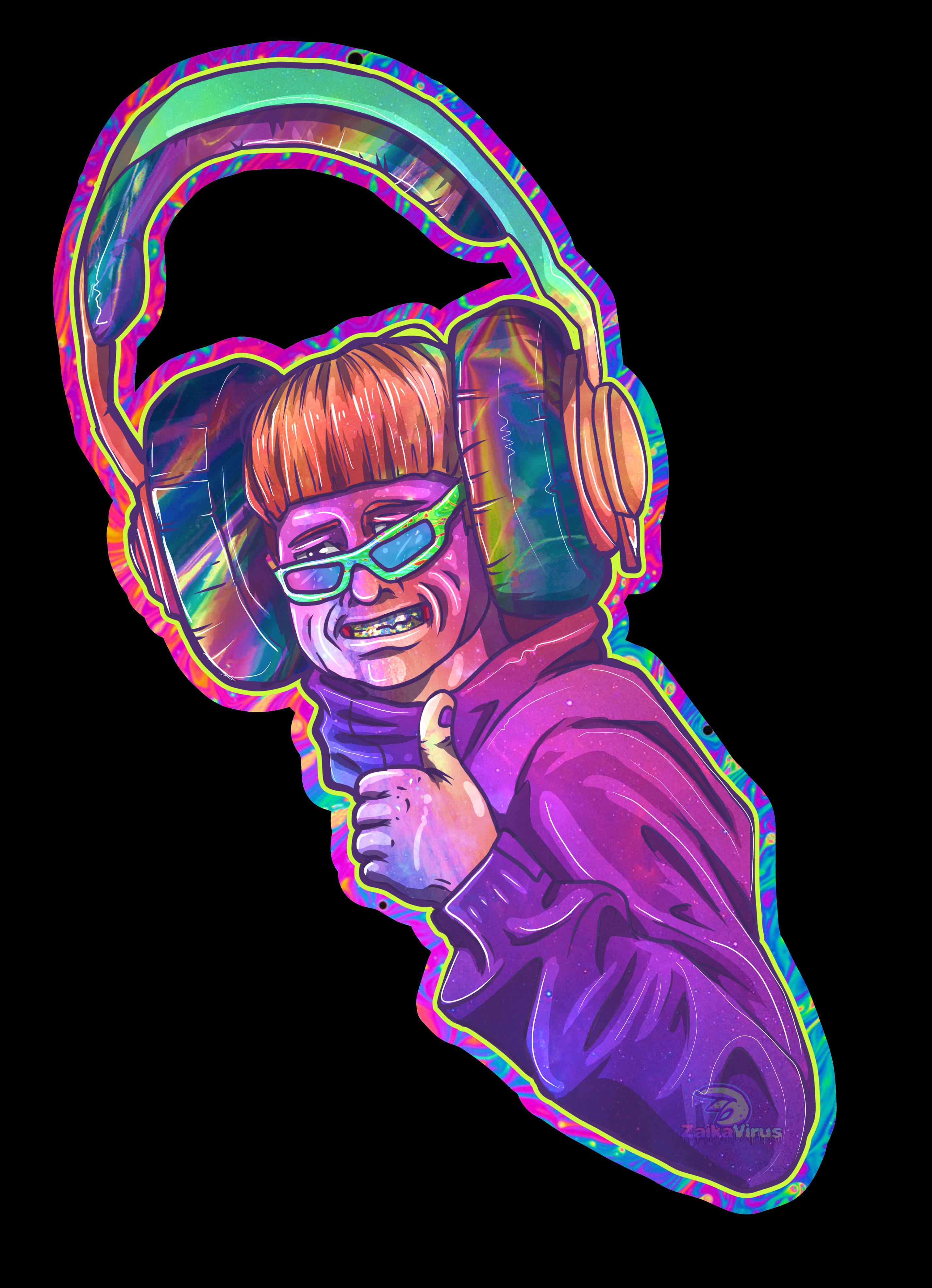 Oliver Tree, orange hair, sunglasses, 4K Phone Wallpaper