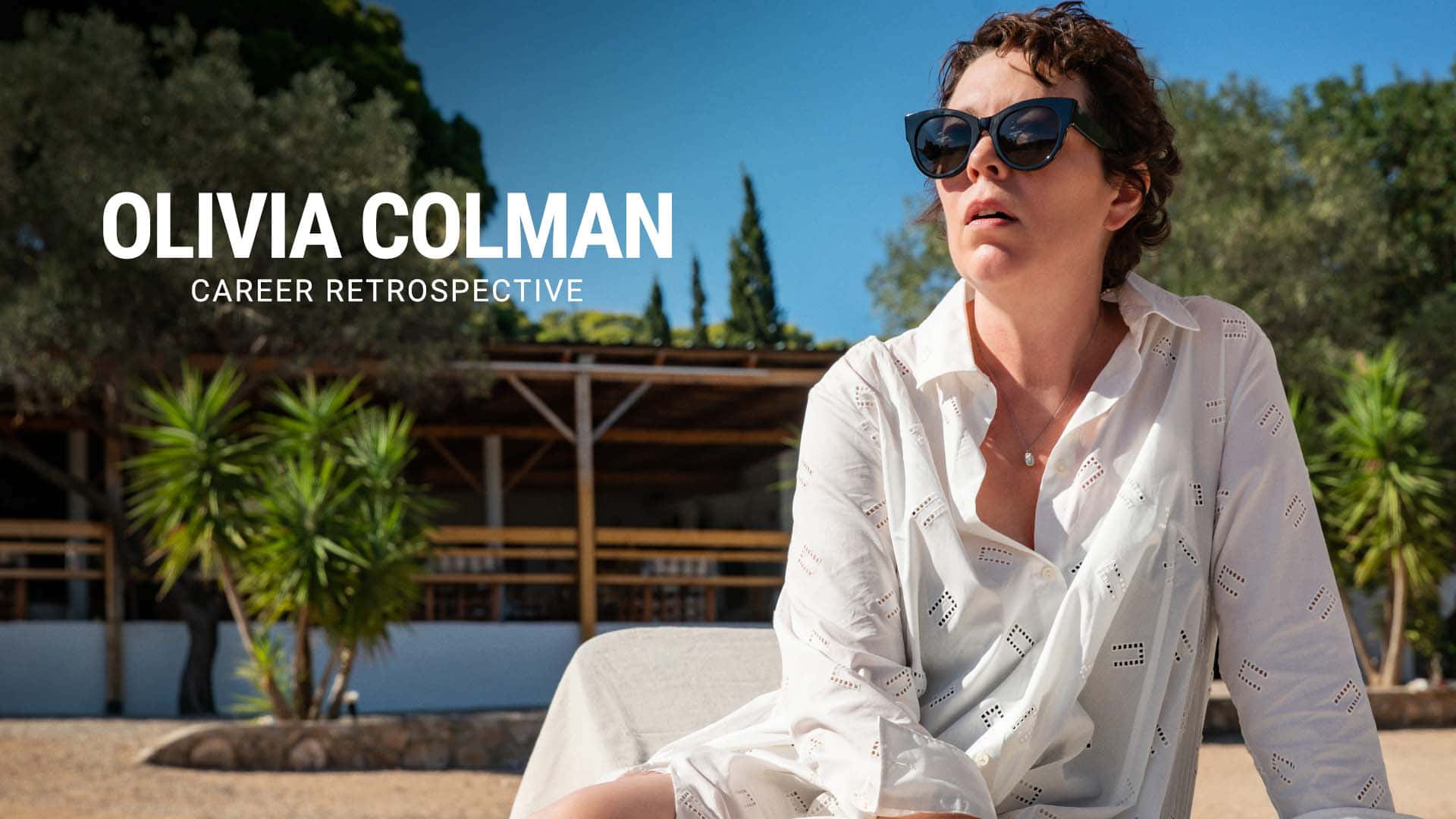 Olivia Colman, elegant dress, sunglasses, Full HD Desktop Wallpaper
