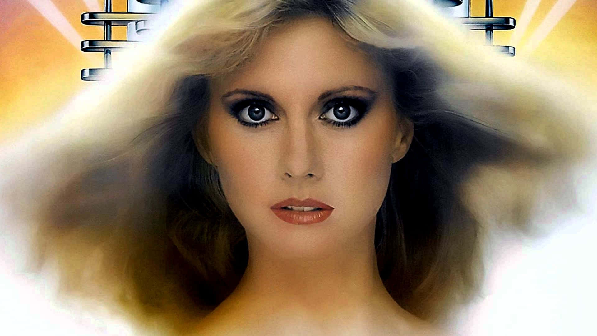 Olivia Newton John, heavy eyeliner, voluminous blonde hair, Full HD Desktop Wallpaper