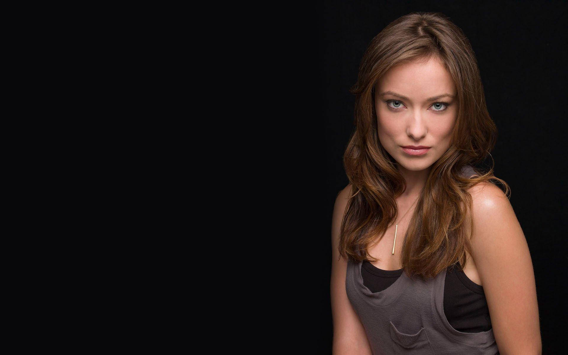 Olivia Wilde, brown hair, blue eyes, Full HD Desktop Wallpaper