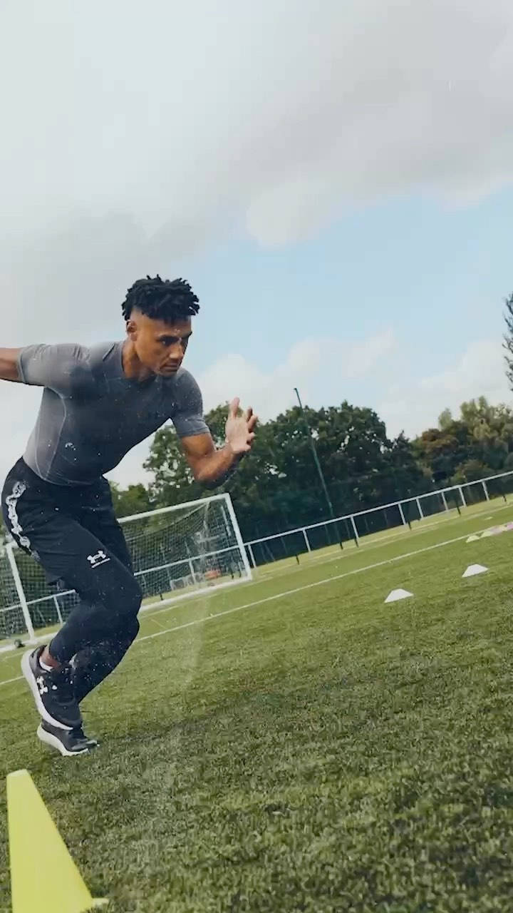 Ollie Watkins, green turf field, white cones, HD Phone Wallpaper