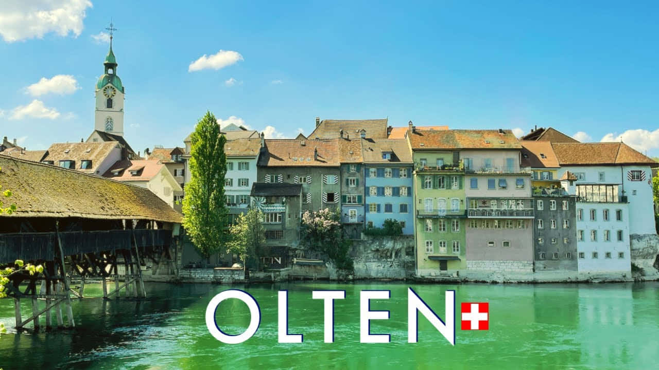 Olten, autumn, colorful historic buildings, HD Desktop Wallpaper