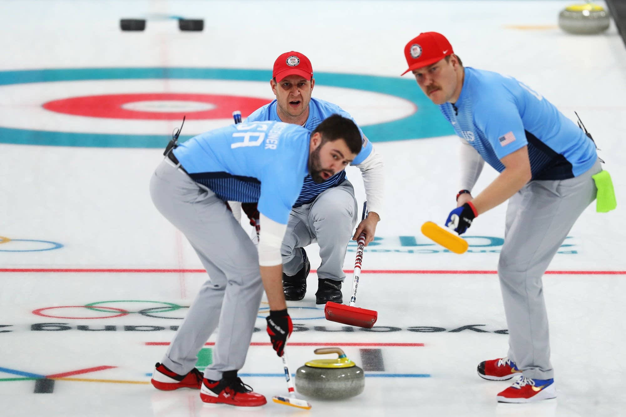 curling, granite stone, ice, Full HD Desktop Wallpaper