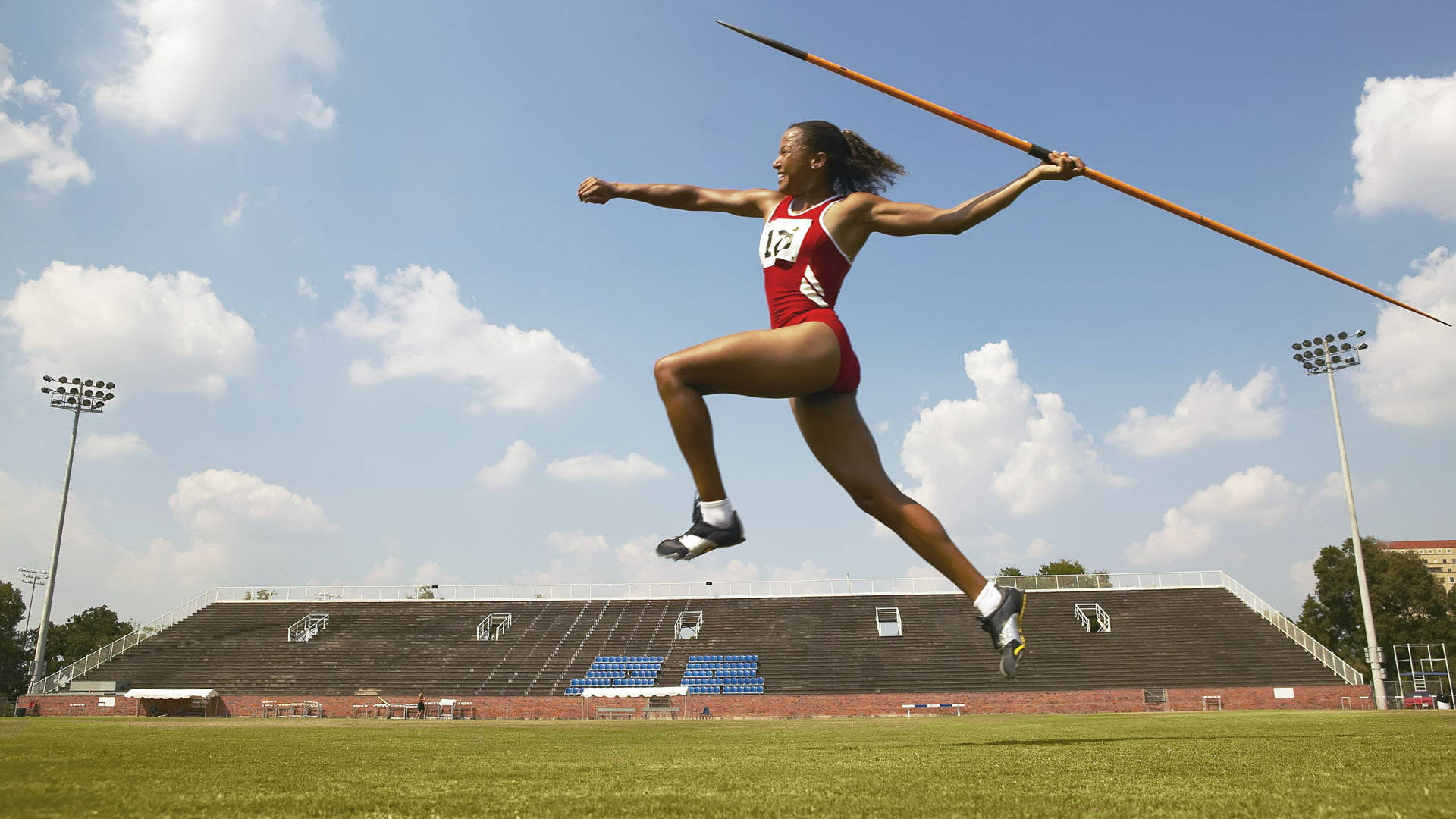 Olympics, javelin throw, stadium, Full HD Desktop Wallpaper