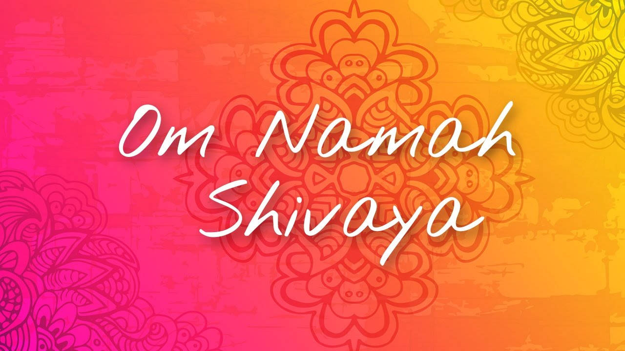 Om Namah Shivaya, gradient, mandala patterns, HD Desktop Wallpaper