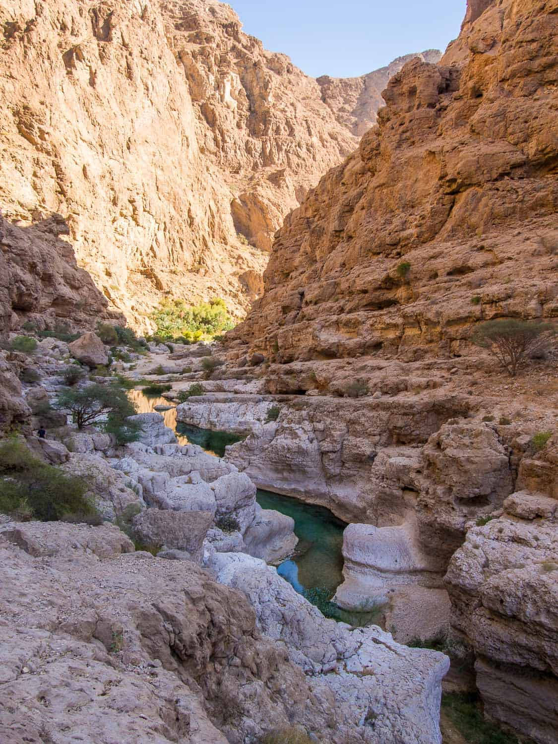 Oman, rock formations, narrow canyon, HD Phone Wallpaper
