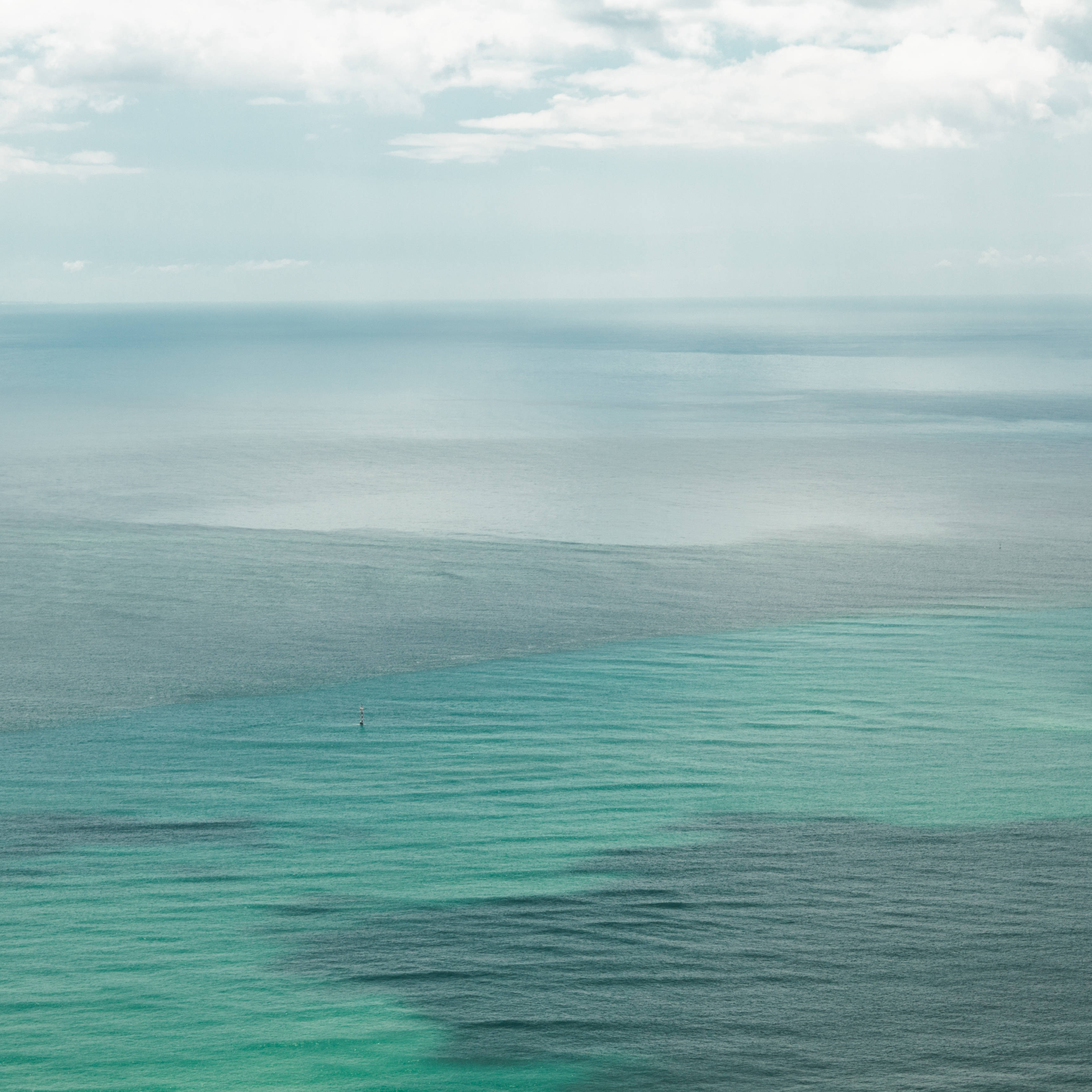 Ombre, ocean, sky, 2K Desktop Wallpaper