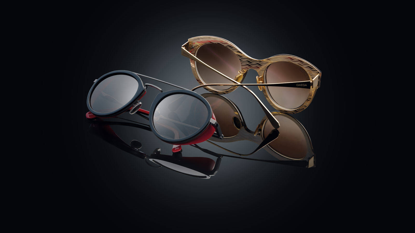 Omega, sunglasses, black, HD Desktop Wallpaper