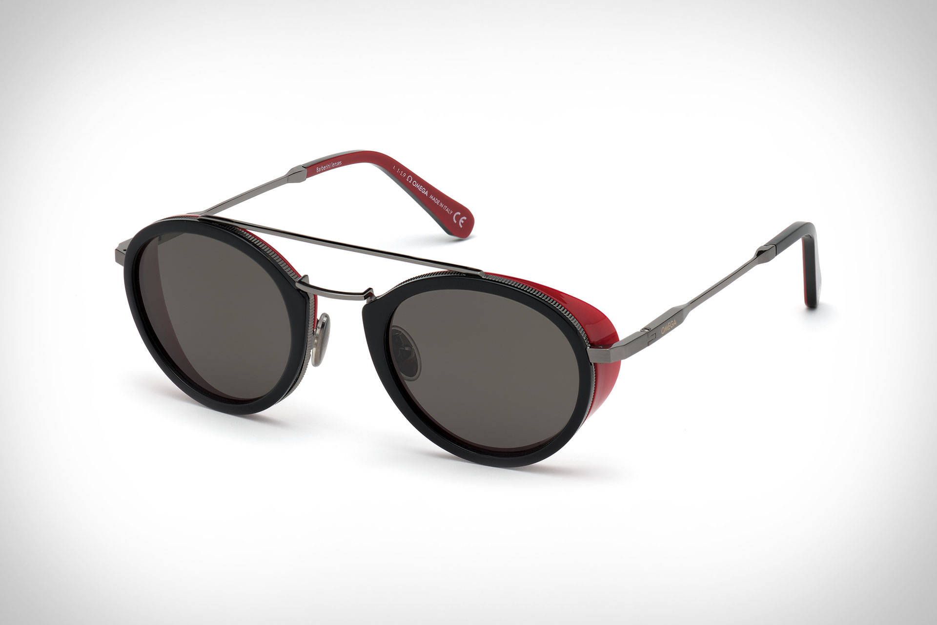 Omega, round, black red frames, Full HD Desktop Wallpaper