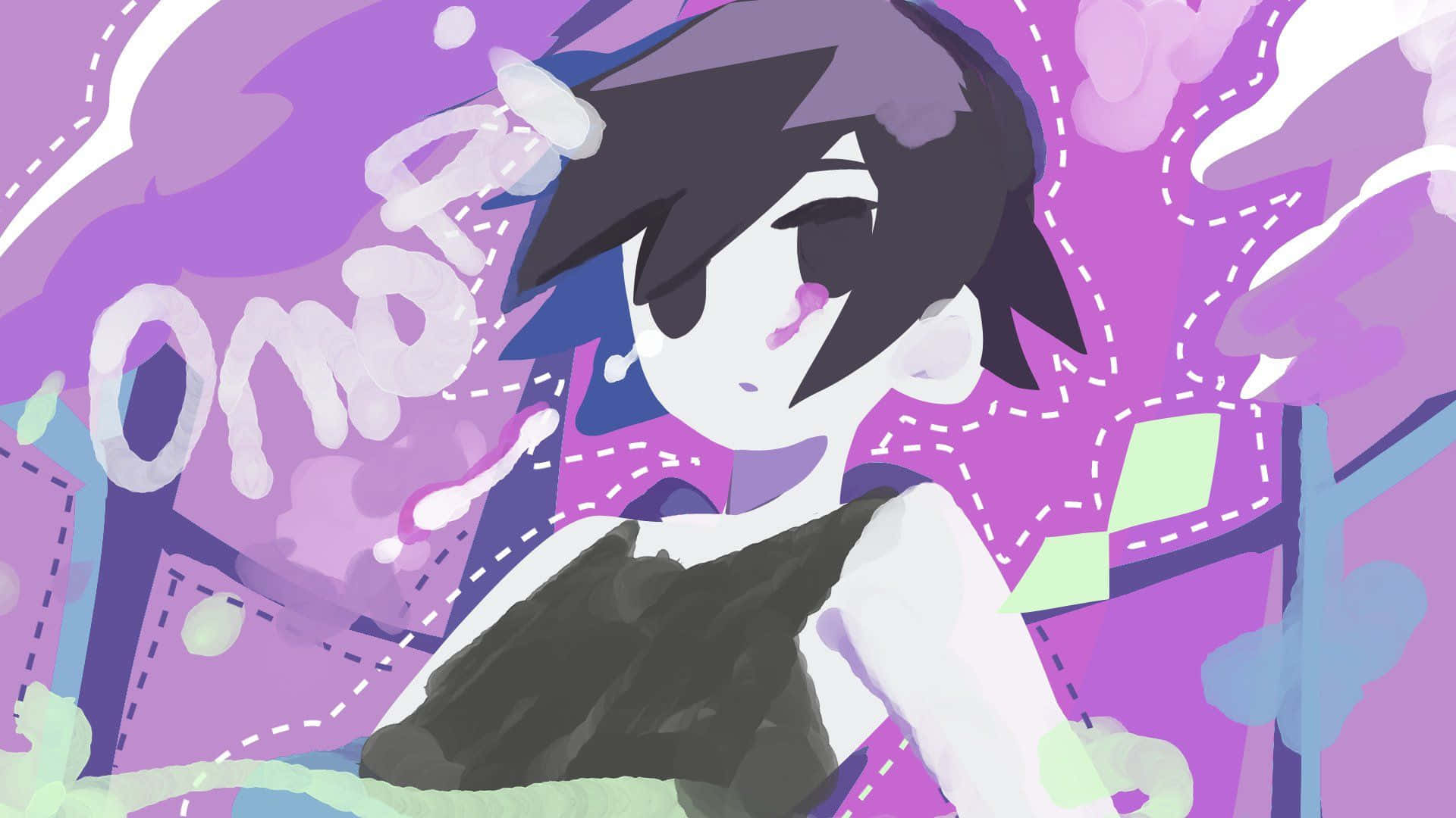 Omori, anime girl, dark hair, Full HD Desktop Wallpaper