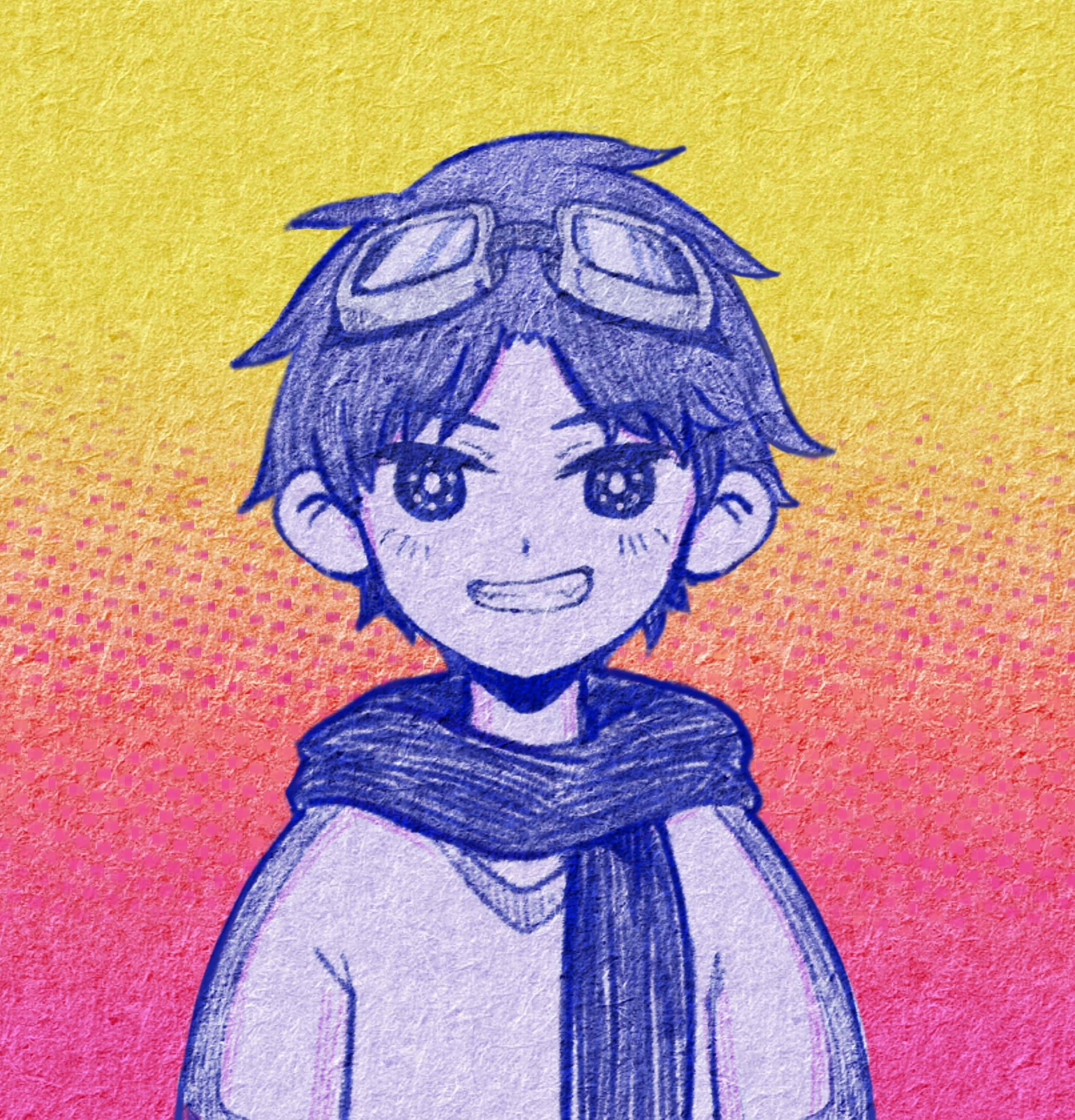 Omori, goggles, scarf, 2K Phone Wallpaper