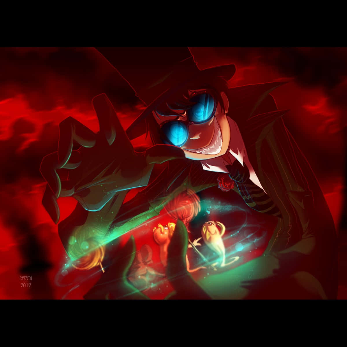 Onceler, top hat, blue sunglasses, SD Desktop Wallpaper