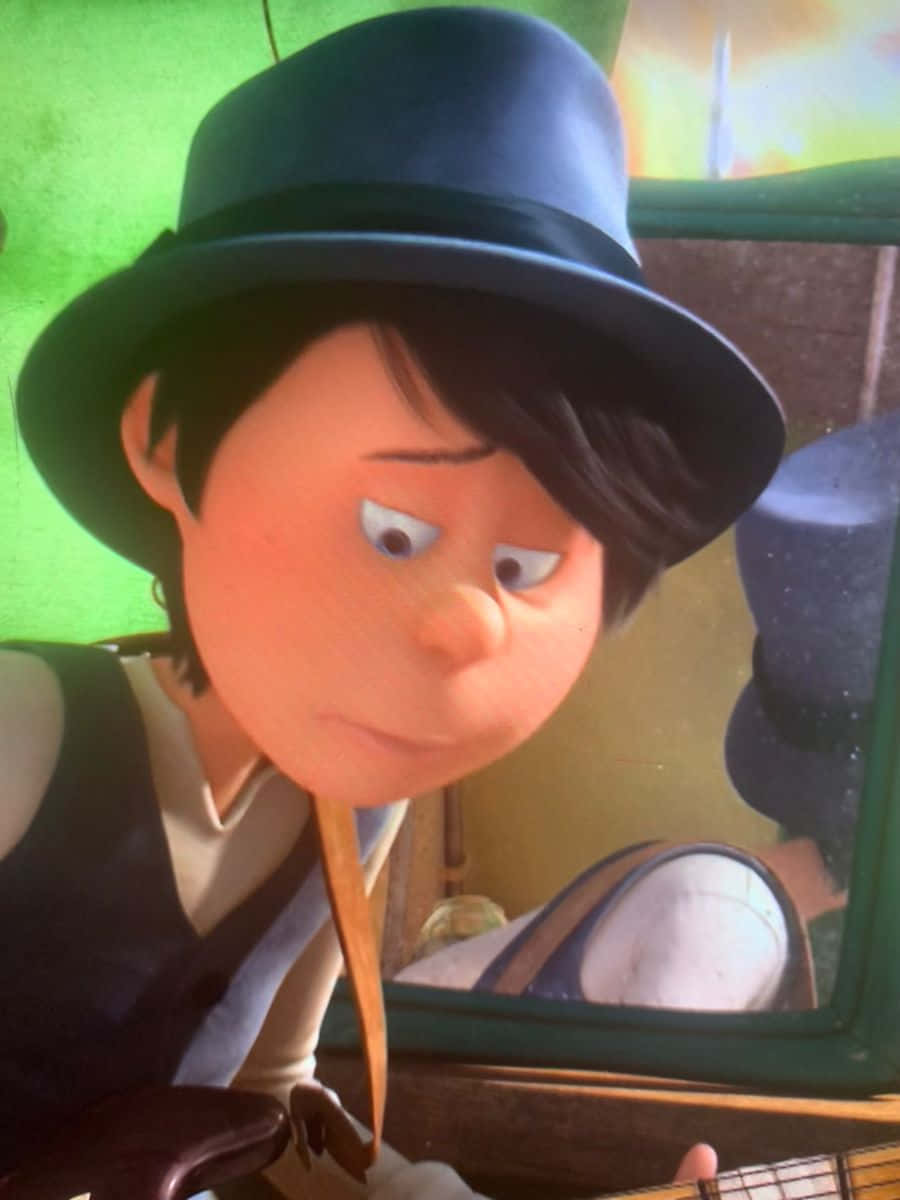 Onceler, animated boy, blue top hat, SD Phone Wallpaper