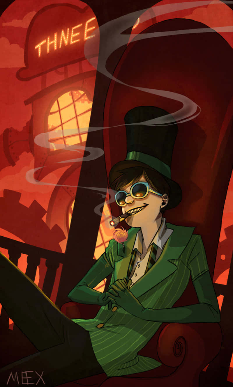 Onceler, green suit, top hat, HD Phone Wallpaper
