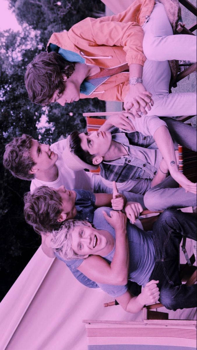 One Direction Aesthetic, pinkish, purple tinted sky, SD Phone Wallpaper