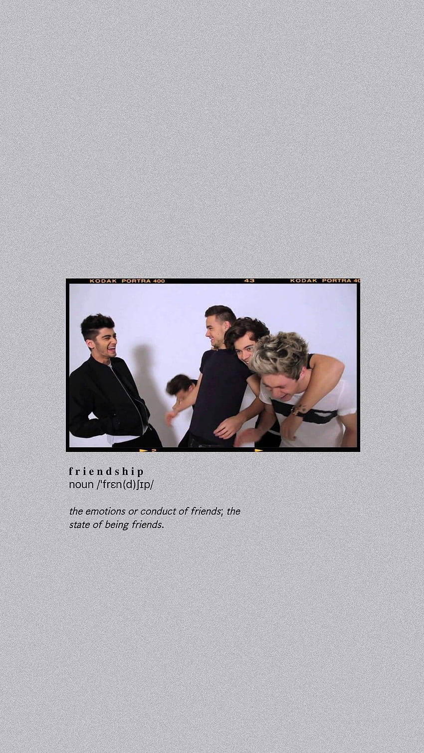 One Direction Aesthetic, vintage film frame, black and white clothing, HD Phone Wallpaper
